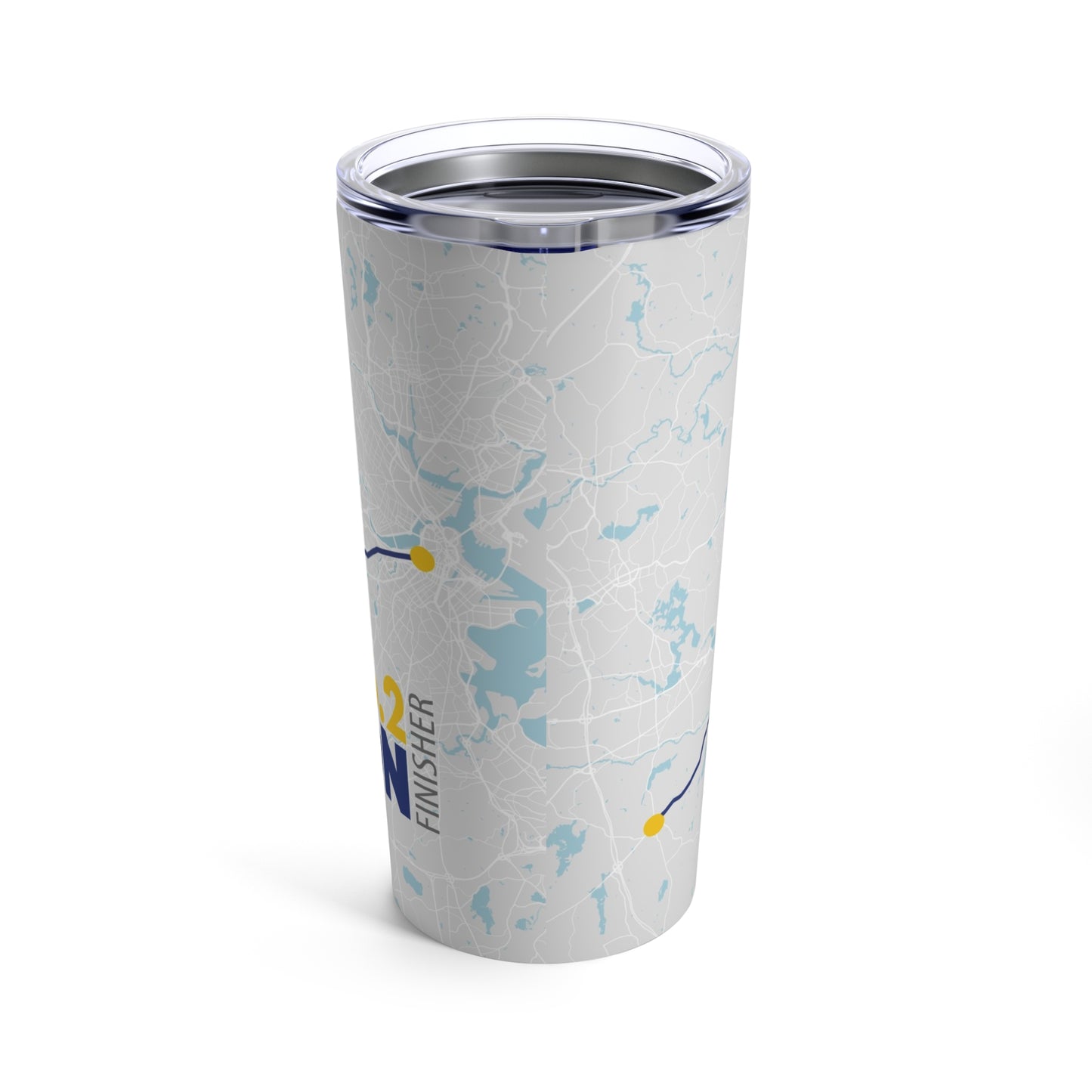 2024 finisher Boston Map 26.2 Tumbler 20oz