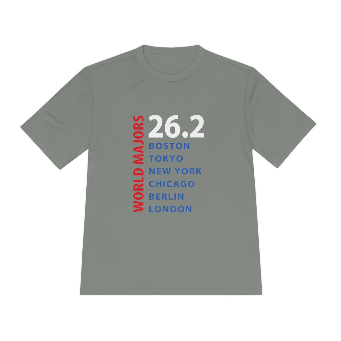 Marathon Majors List Unisex Moisture Wicking Tee