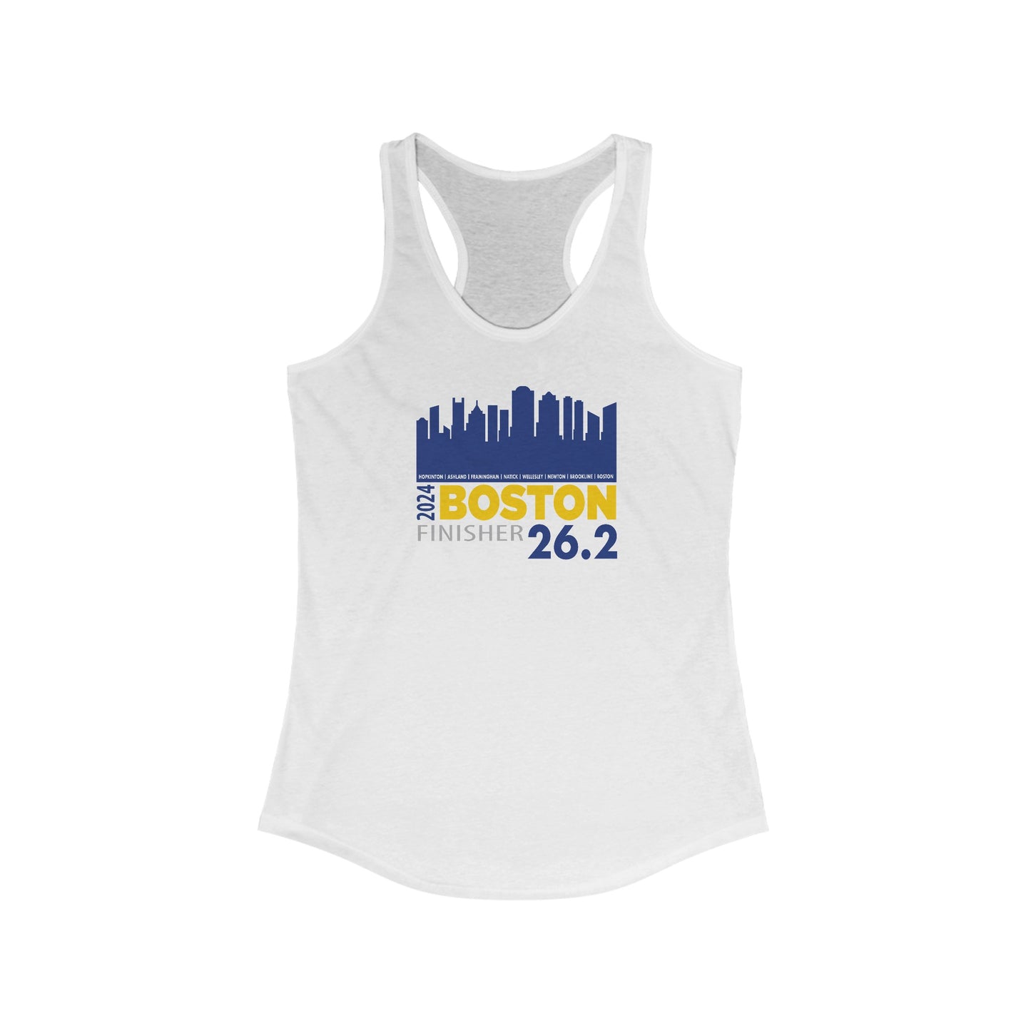 Boston 26.2 finisher 2024- Women's Ideal Racerback Tank