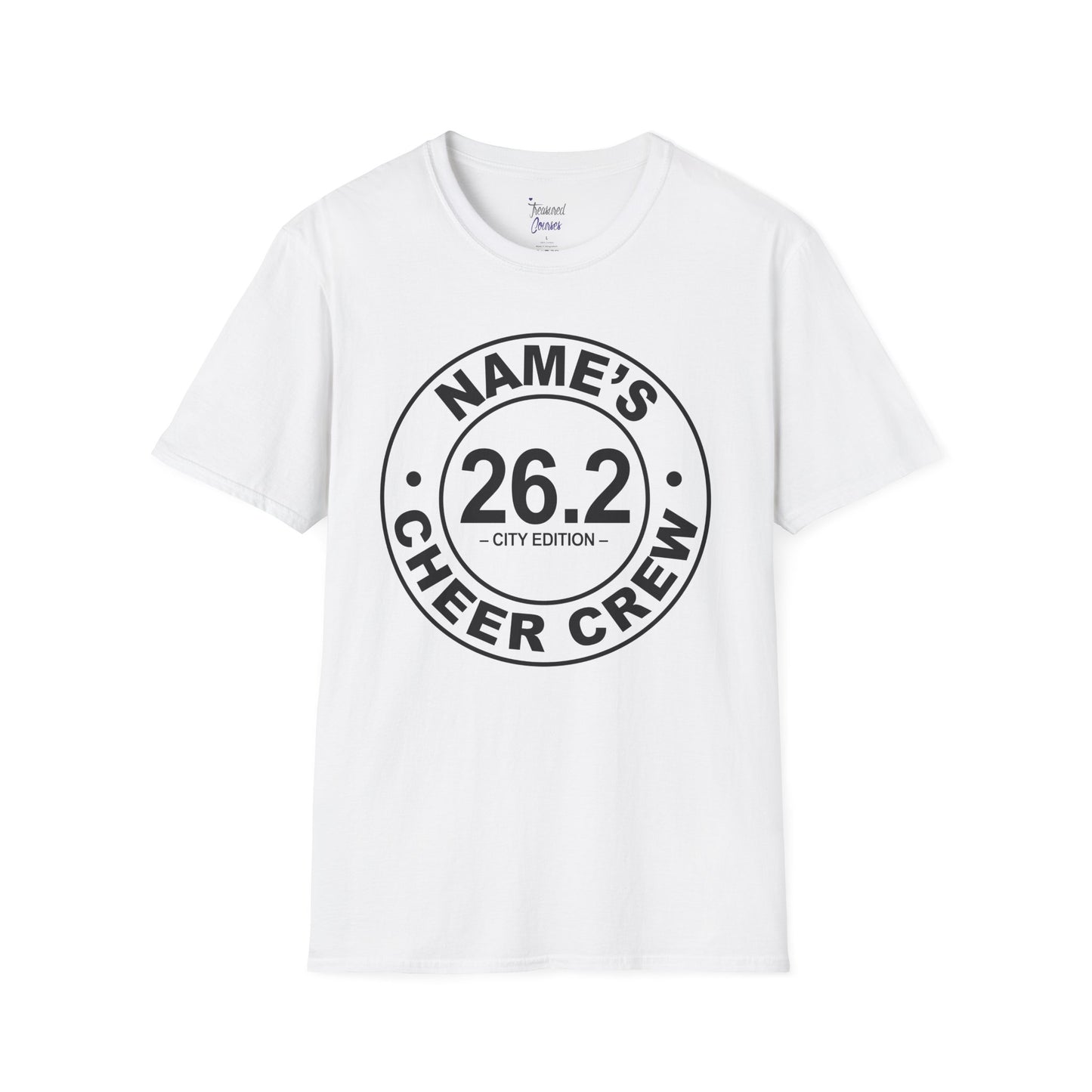 Personalized Cheer Crew T-Shirt, Custom Running Shirt, Marathon Support Tee, Gift for Runners, 26.2 City Edition Tee