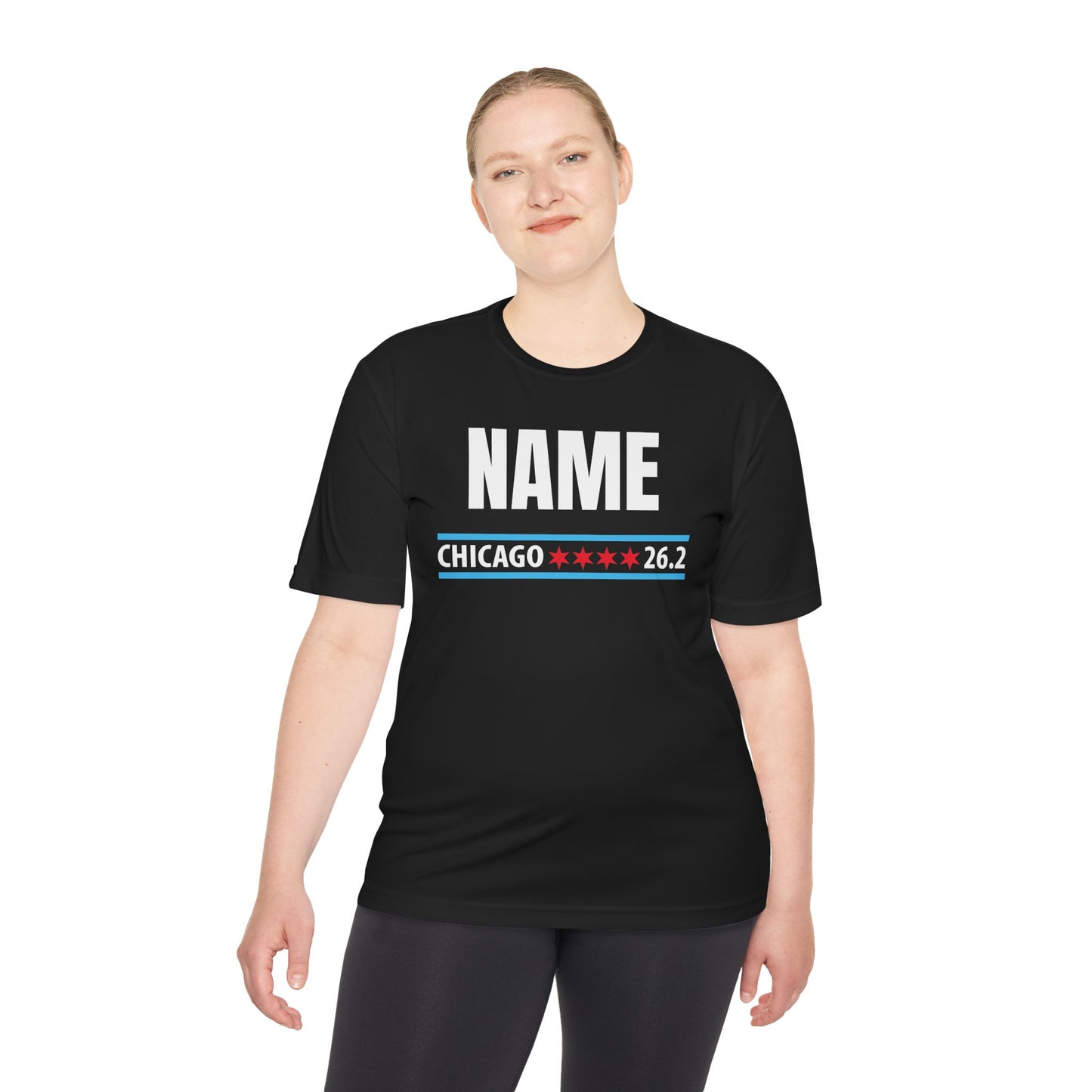 Customizable Chicago Marathon Moisture Wicking Tee, Running Shirt, Gift for Runners, Sports Apparel, Marathon Shirt, Fitness Gift