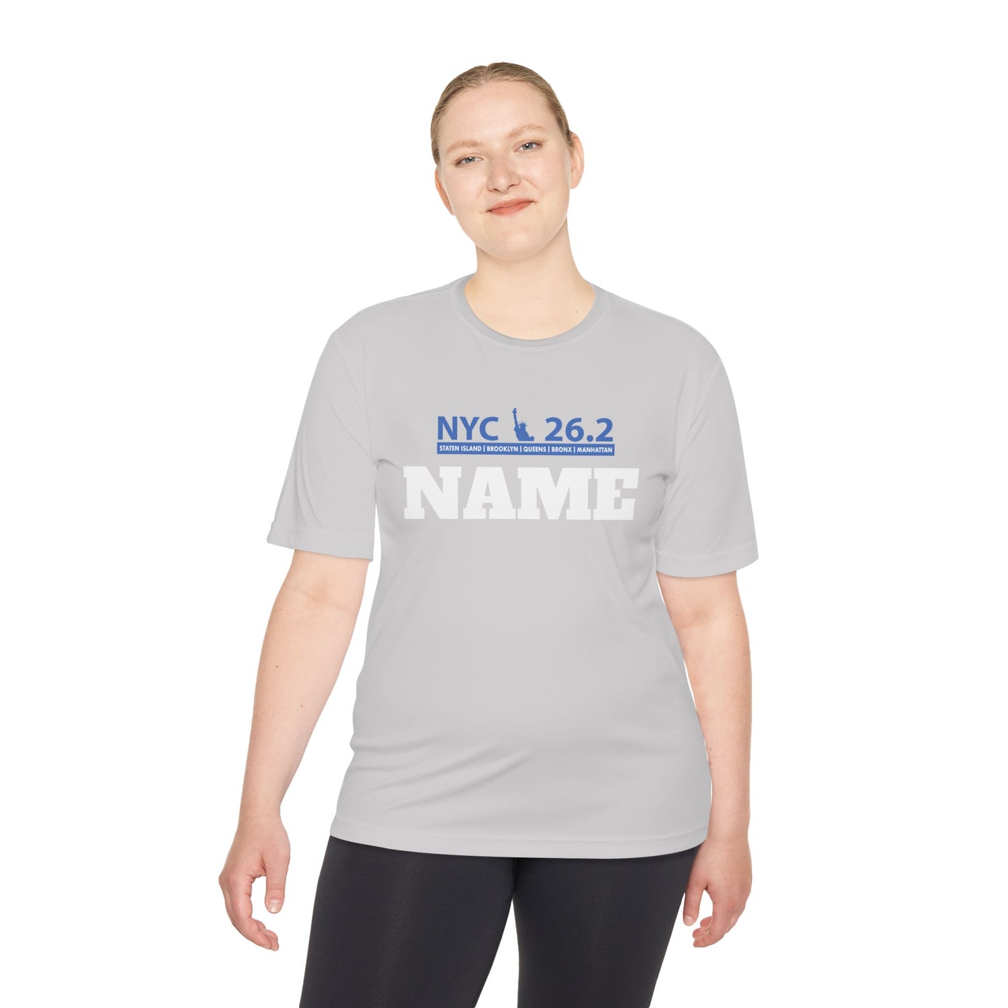 Customizable Marathon Moisture Wicking Tee, NYC, Running Shirt, Gift for Runners, Sports Apparel, Marathon Shirt, Fitness Gift