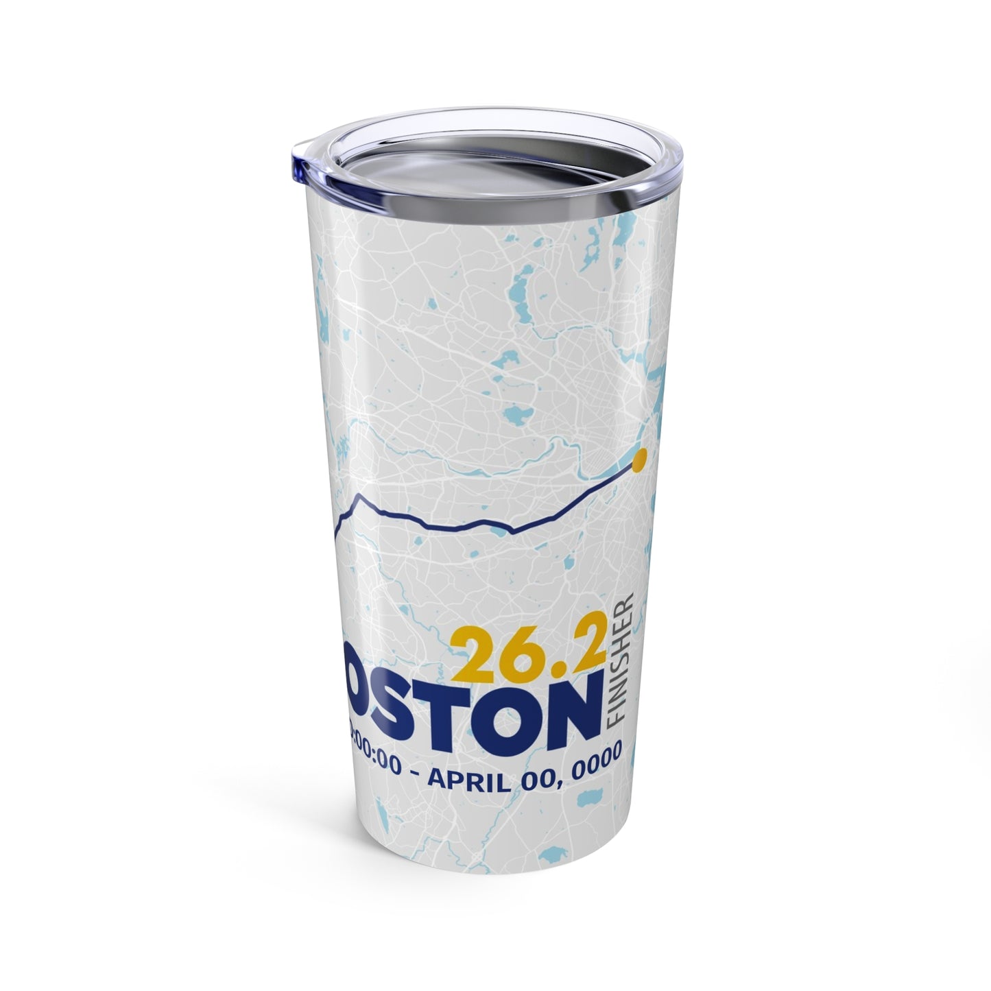 Boston 2025 Custom finisher 20oz Tumbler for Runners, Marathon Gifts, Boston Race Finishers, Gym Hydration, Sports Motivation