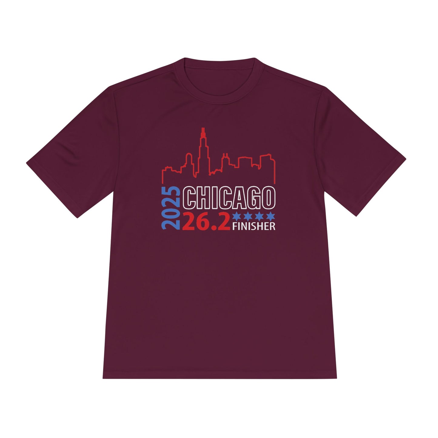 2025 Chicago 26.2 Finisher Tee, Unisex Moisture Wicking Shirt, Running Gear, Sportswear, Gift for Runners, Marathon Training Apparel