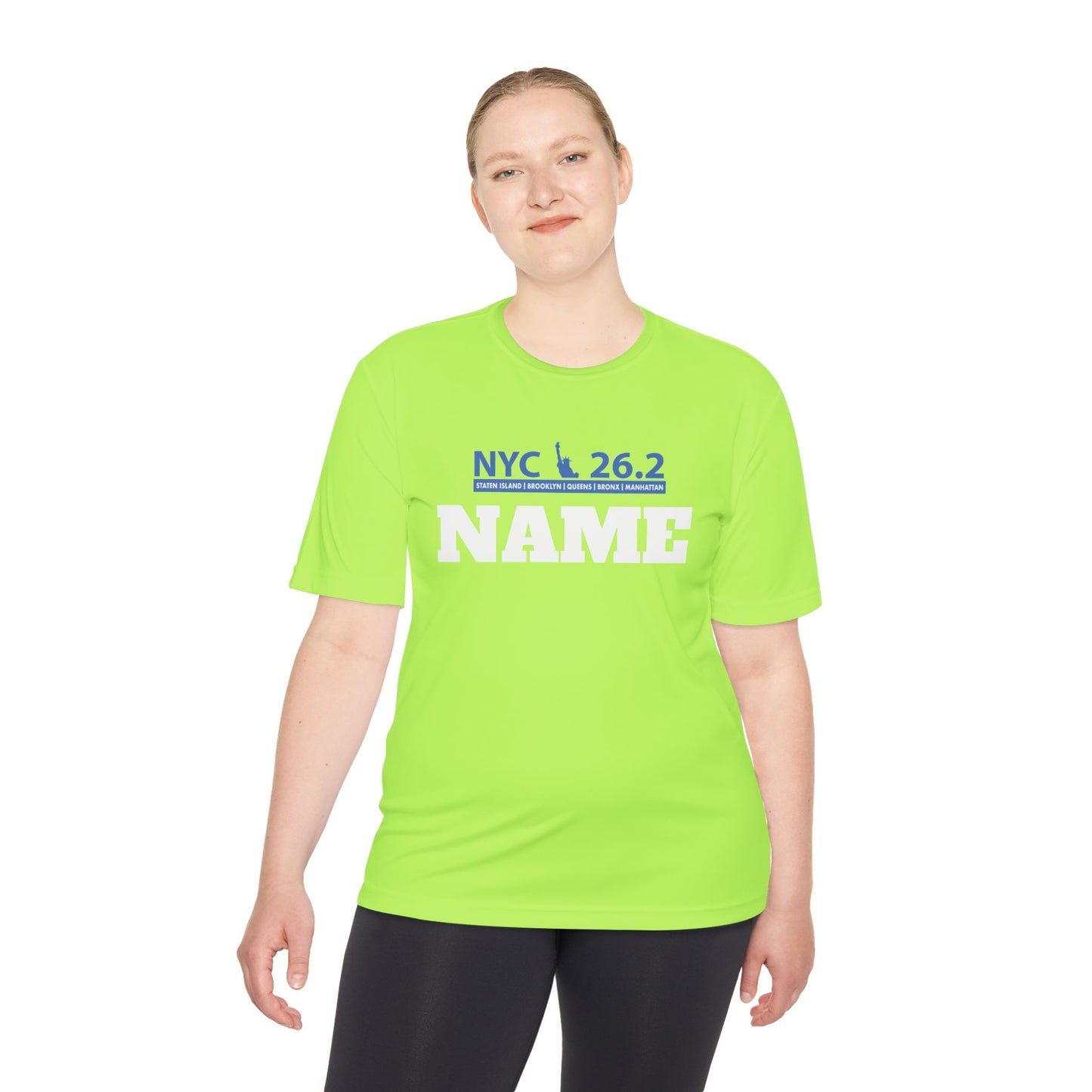 Customizable Marathon Moisture Wicking Tee, NYC, Running Shirt, Gift for Runners, Sports Apparel, Marathon Shirt, Fitness Gift