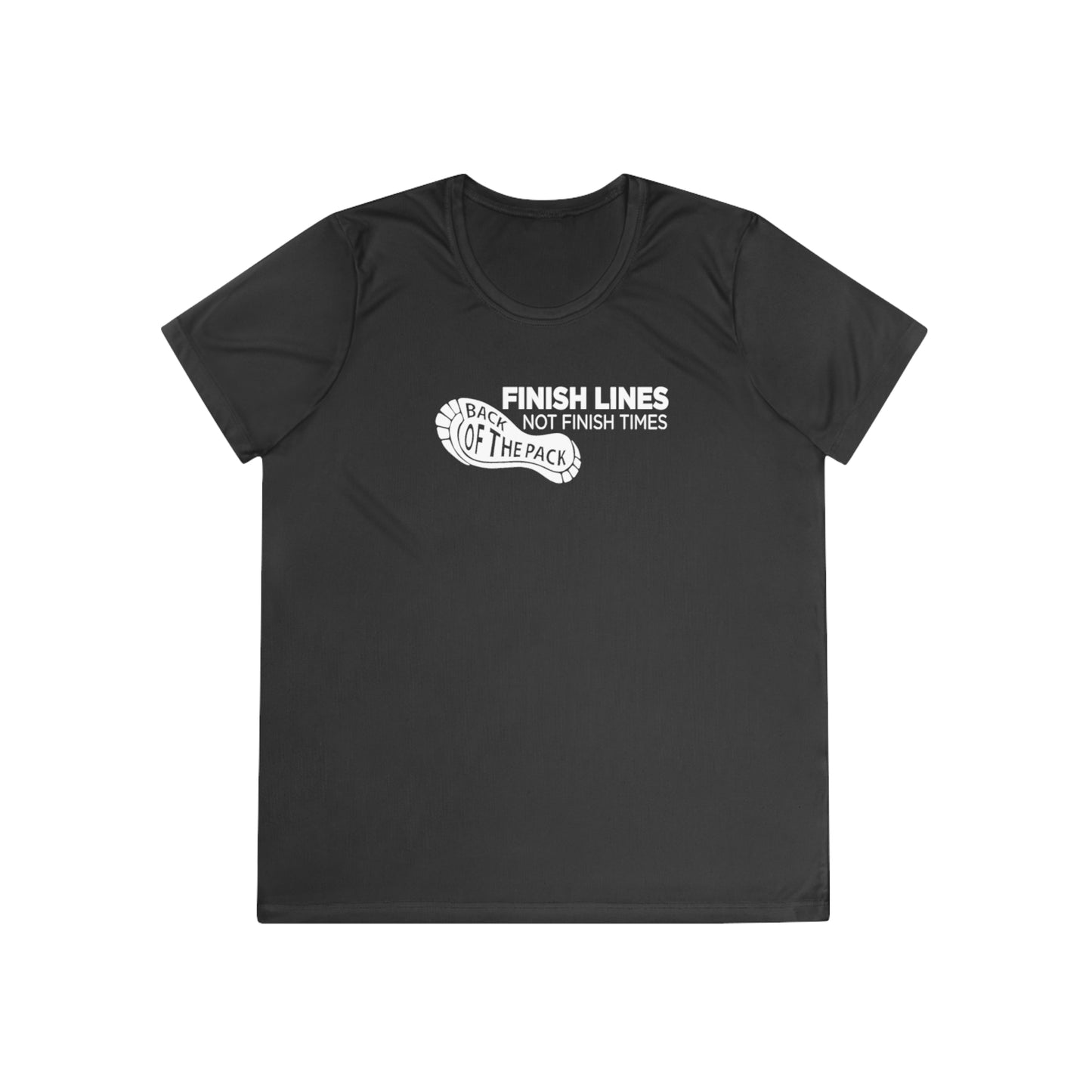 Back of the pack slogan Ladies Competitor Tee