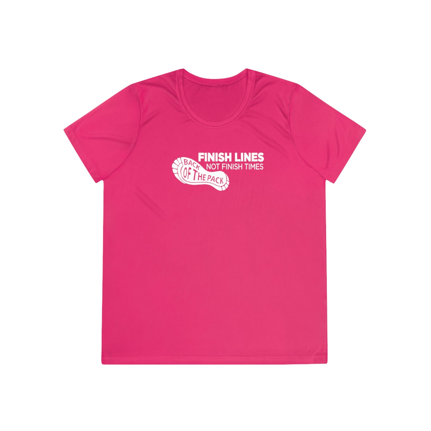 Back of the pack slogan Ladies Competitor Tee