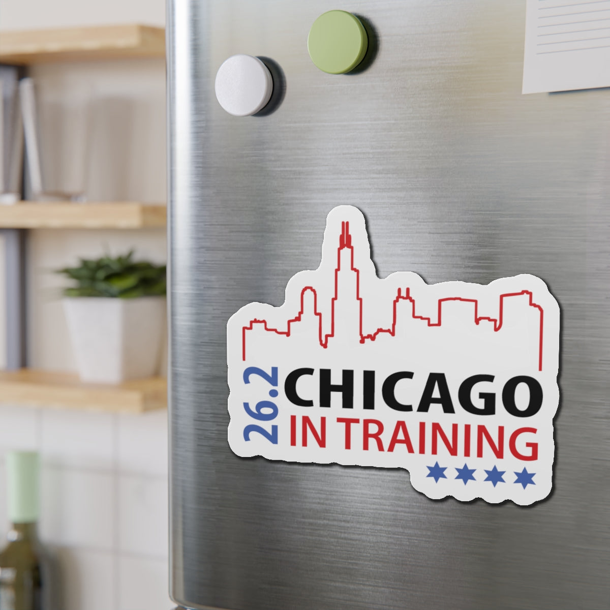 Chicago 26.2 in training Die-Cut Magnets