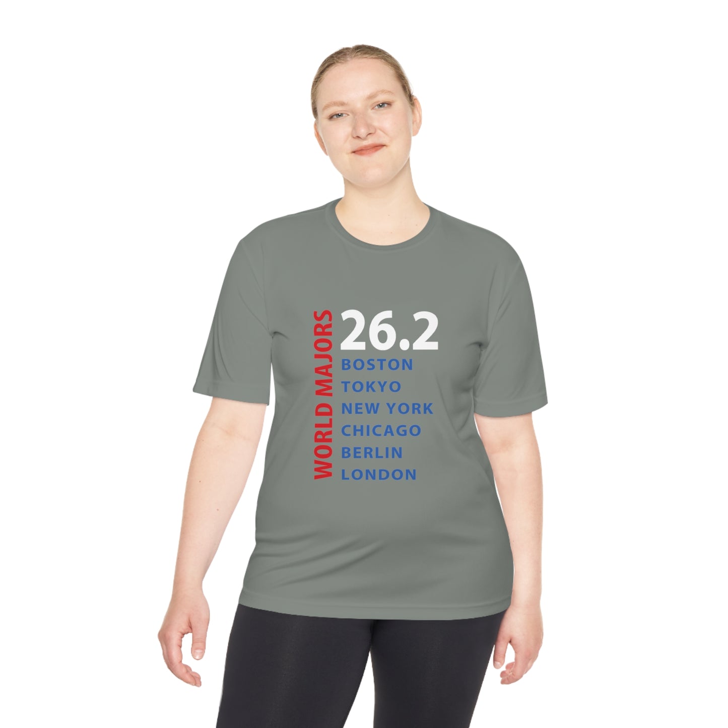 Marathon Majors List Unisex Moisture Wicking Tee