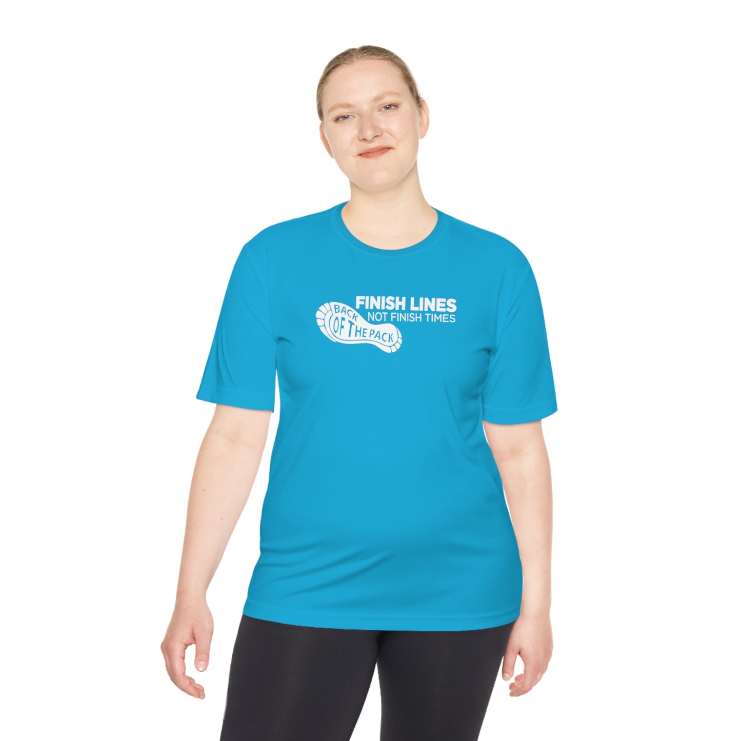 Back of the pack slogan Unisex Moisture Wicking Tee