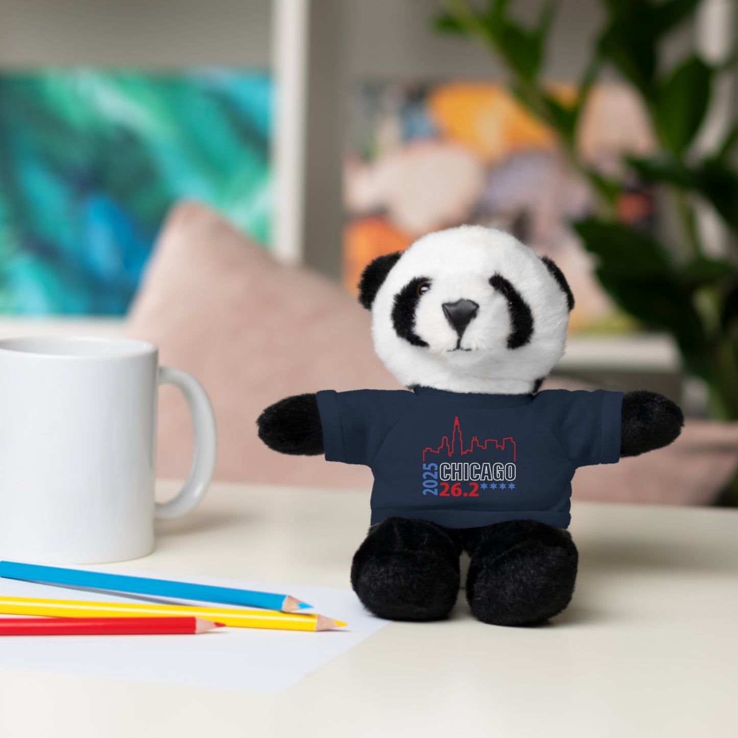 Chicago Marathon Finishers Stuffed Bear, Personalized Gift, Collector's Item, Cute Prize for Kids, Teddy Bear with Tee