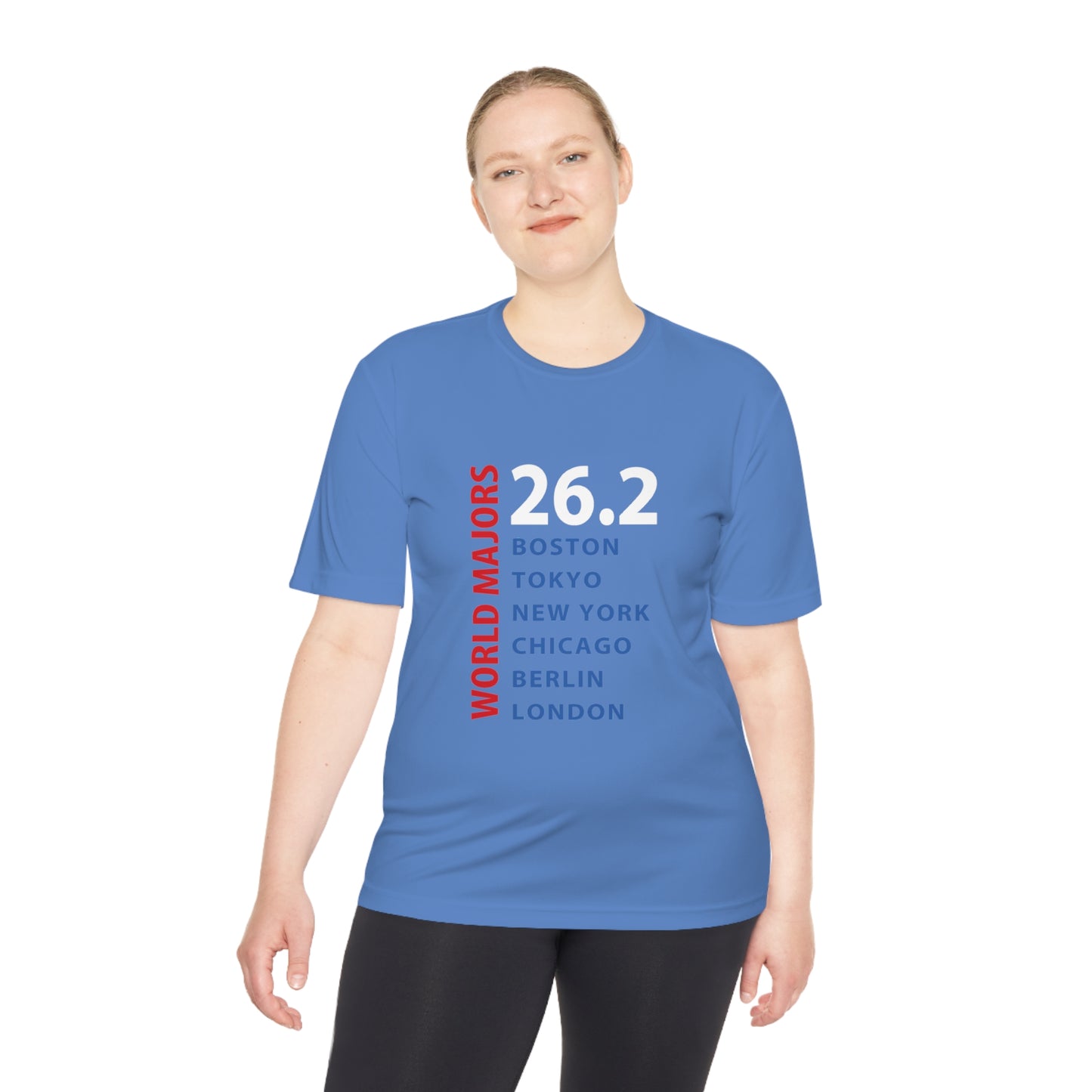 Marathon Majors List Unisex Moisture Wicking Tee