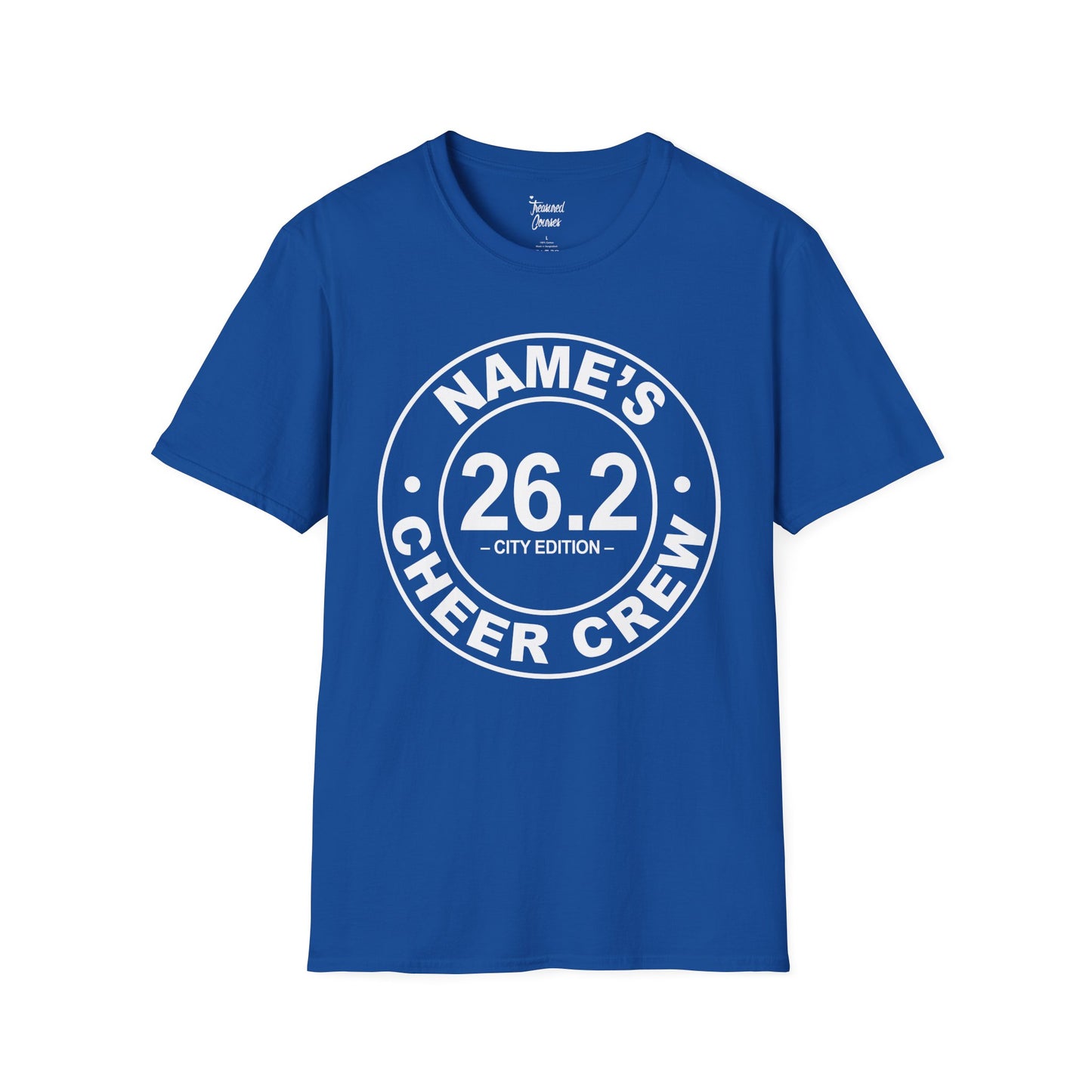 Personalized Cheer Crew T-Shirt, Custom Running Shirt, Marathon Support Tee, Gift for Runners, 26.2 City Edition Tee