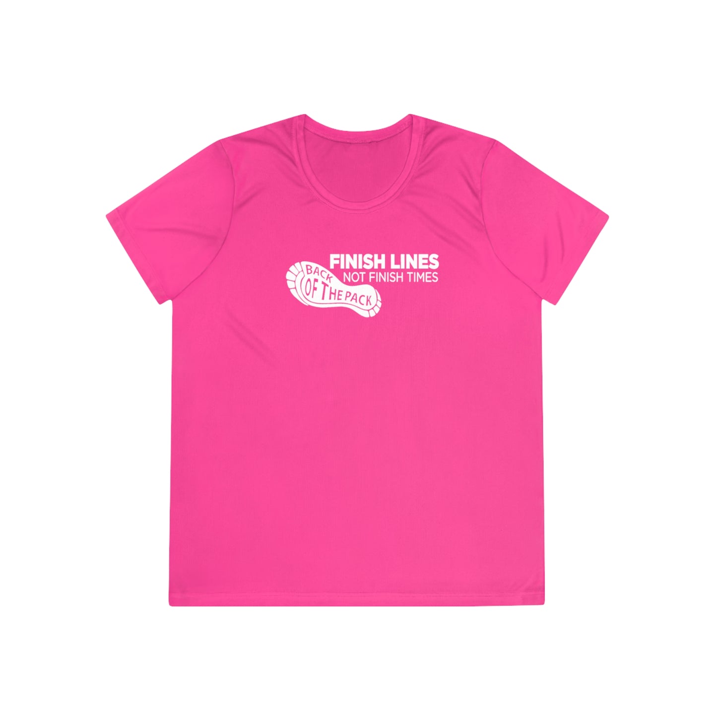 Back of the pack slogan Ladies Competitor Tee