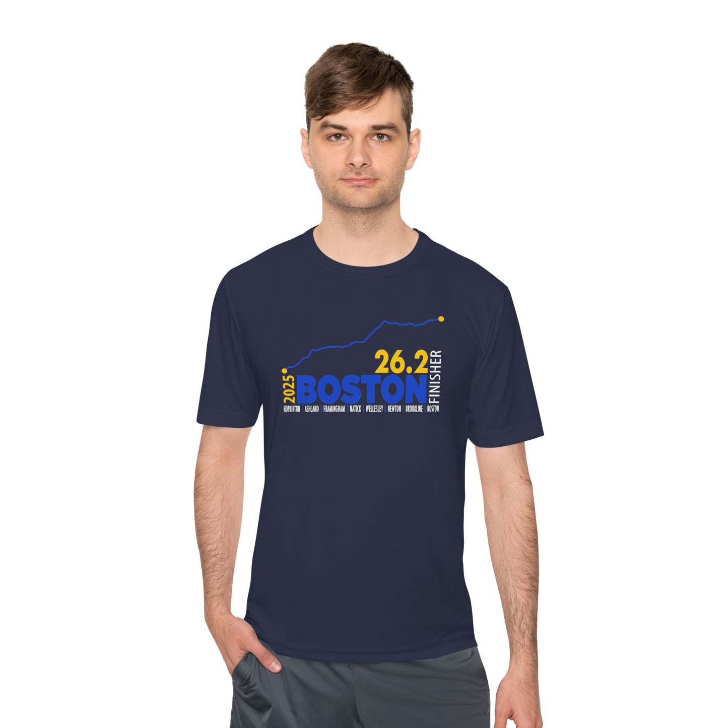 2025 Boston 26.2 Finisher Tee, Unisex Running Shirt, Moisture Wicking Sports Apparel, Fitness Gear, Gift for Runners