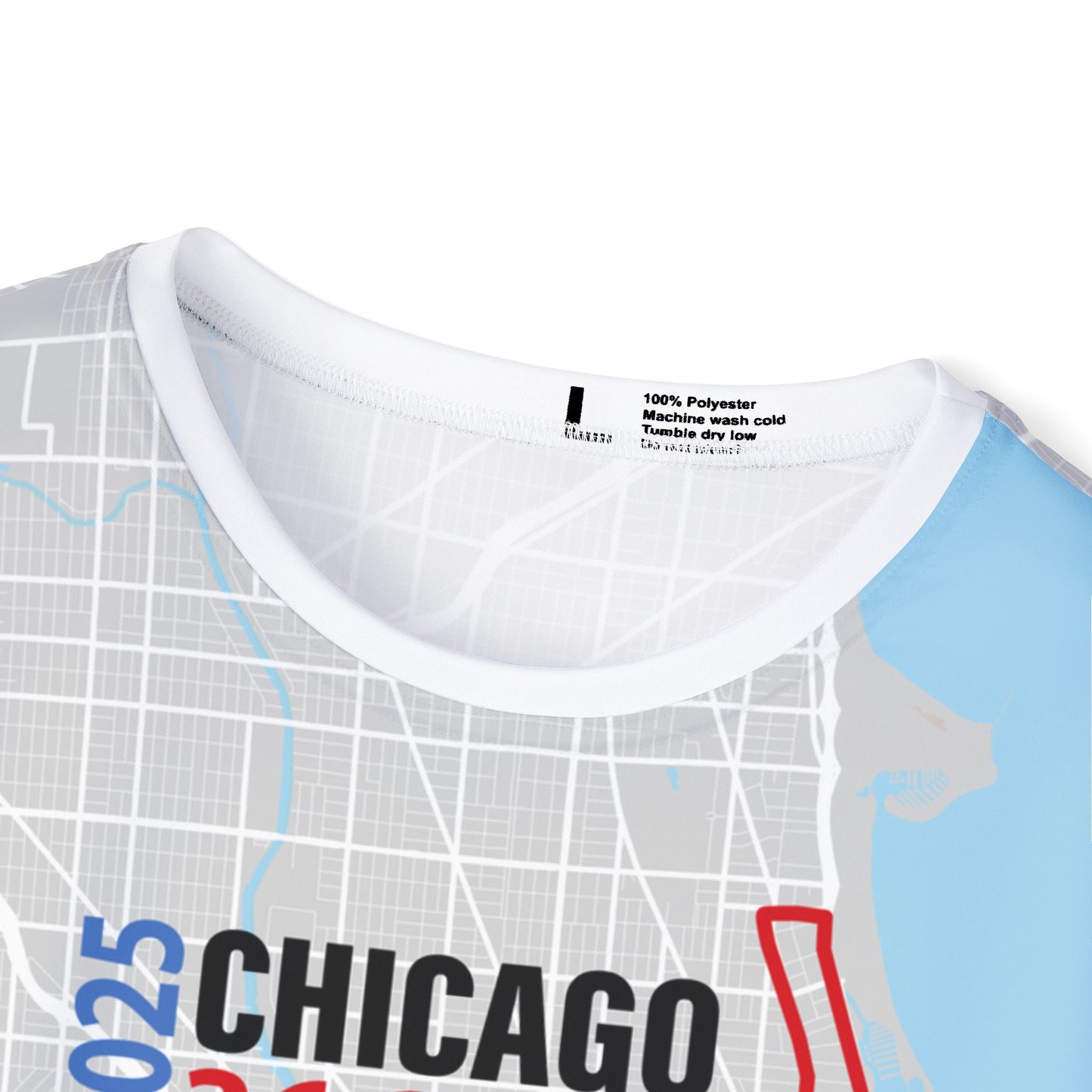 Men's 2025 Chicago 26.2 Map Sports Jersey, Running Shirt, Race Day Apparel, Fitness Top, Athletic Gear, Gift for Runners