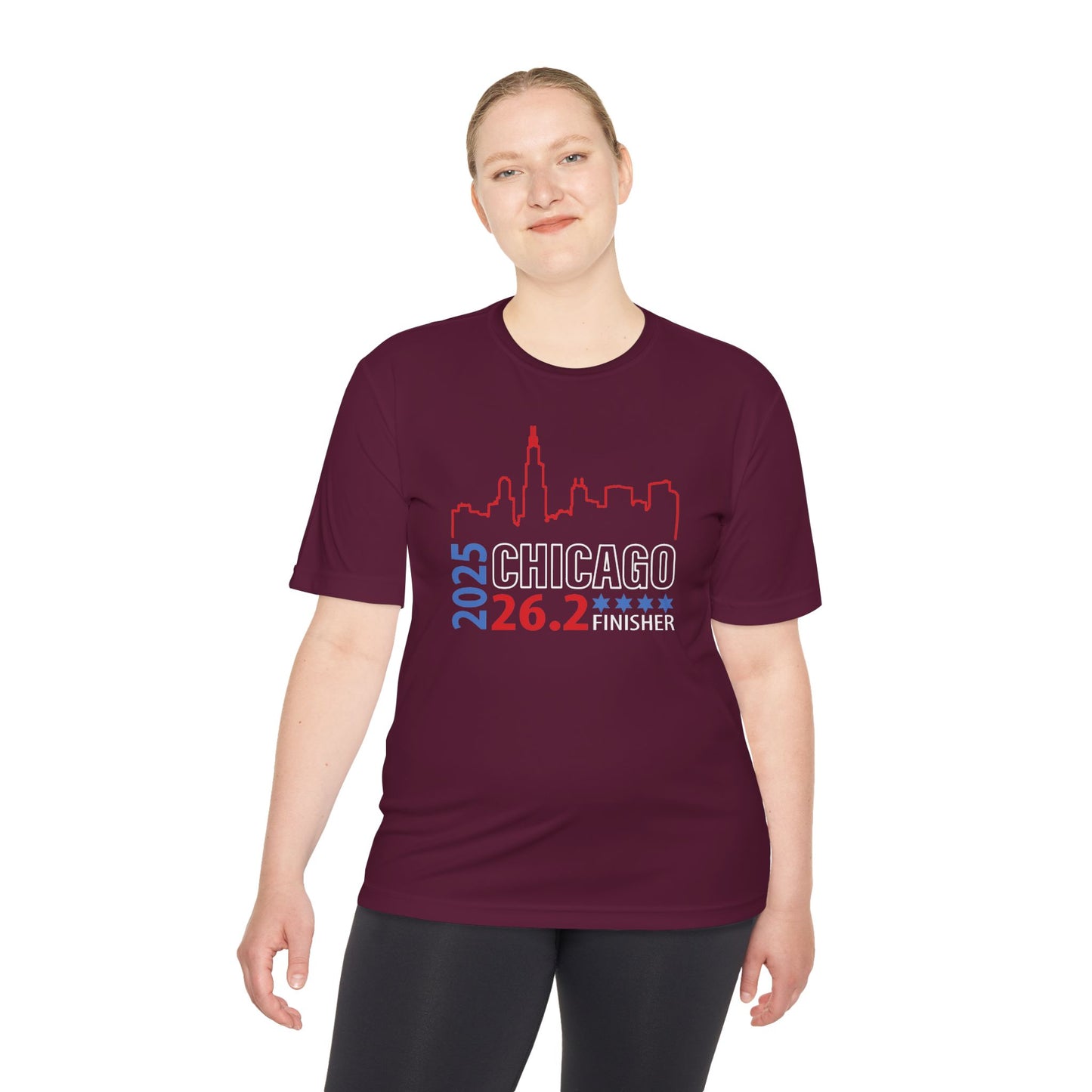2025 Chicago 26.2 Finisher Tee, Unisex Moisture Wicking Shirt, Running Gear, Sportswear, Gift for Runners, Marathon Training Apparel