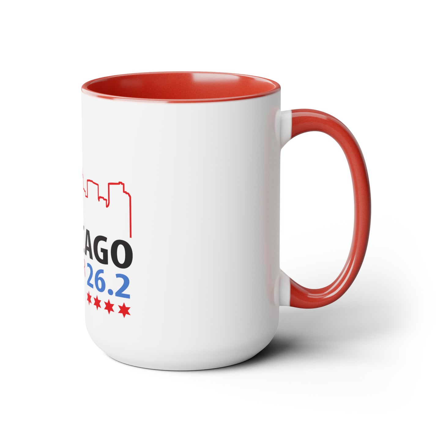 Chicago 26.2 2023 Finisher Two-Tone Coffee Mugs, 15oz
