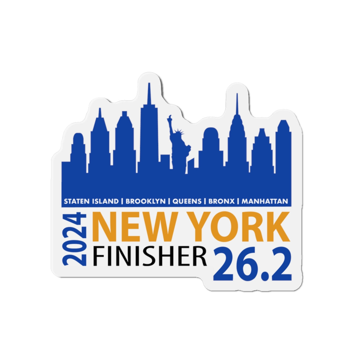 2024 NYC finisher Finisher Kiss-Cut Magnets