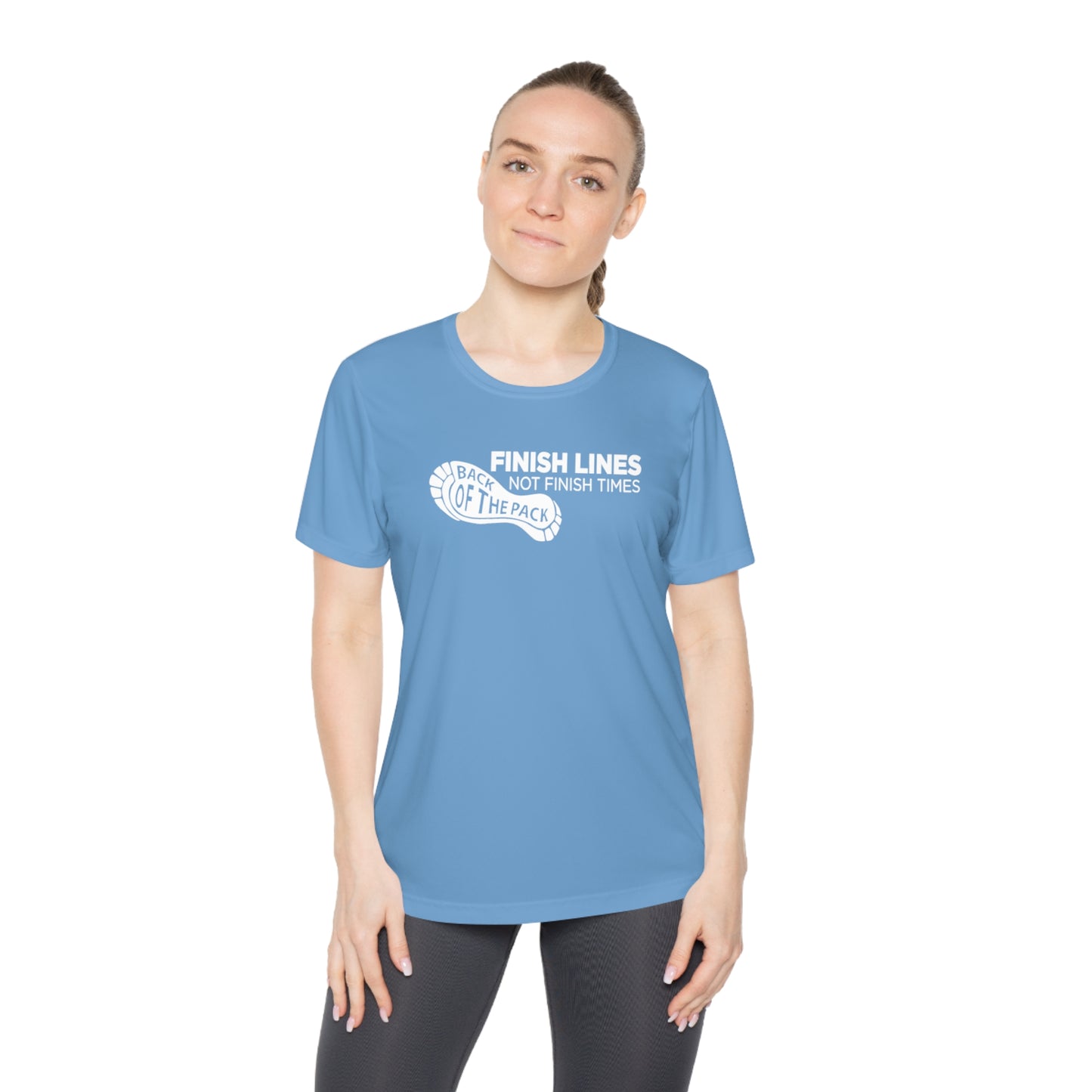 Back of the pack slogan Ladies Competitor Tee
