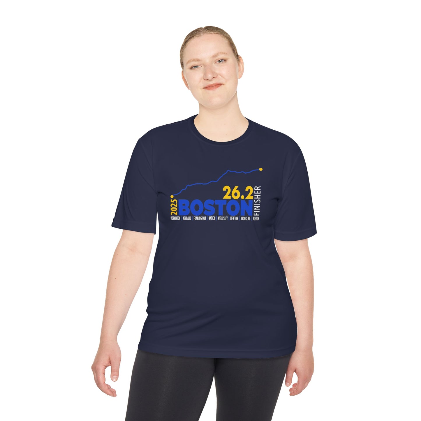 2025 Boston 26.2 Finisher Tee, Unisex Running Shirt, Moisture Wicking Sports Apparel, Fitness Gear, Gift for Runners