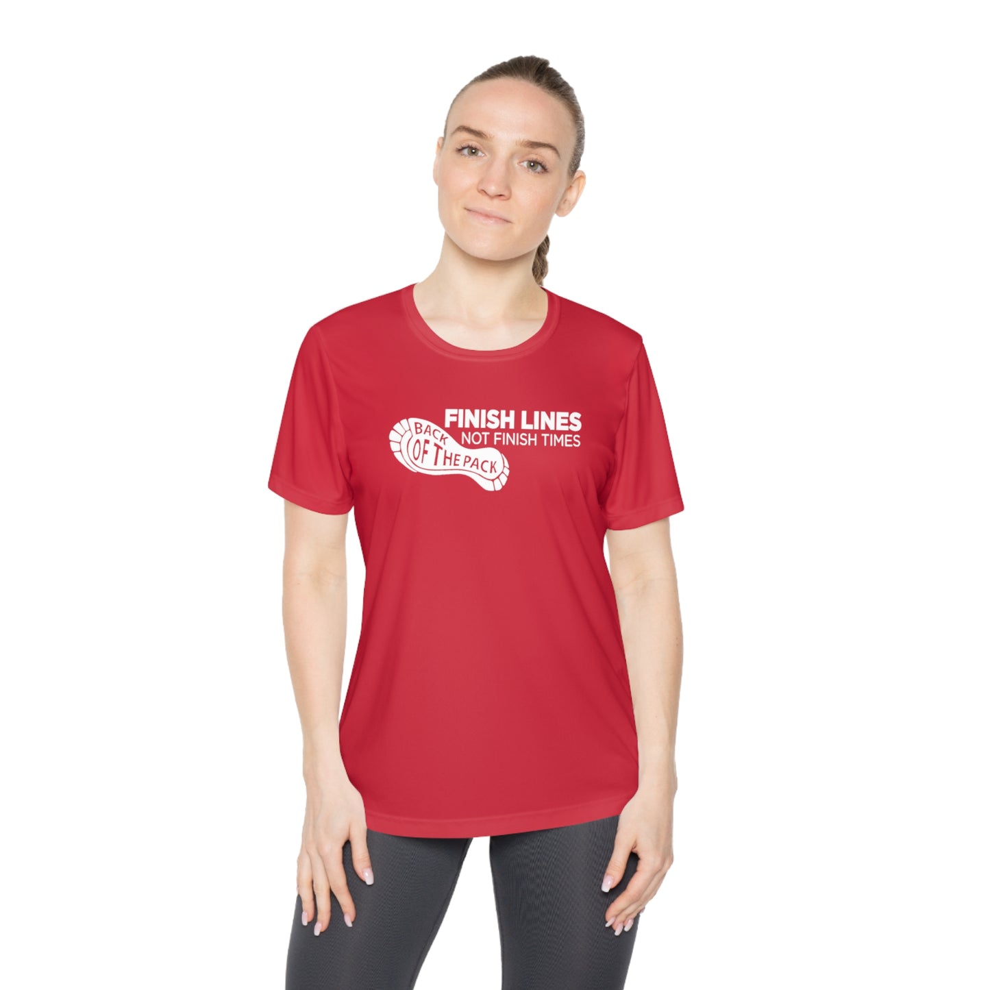 Back of the pack slogan Ladies Competitor Tee