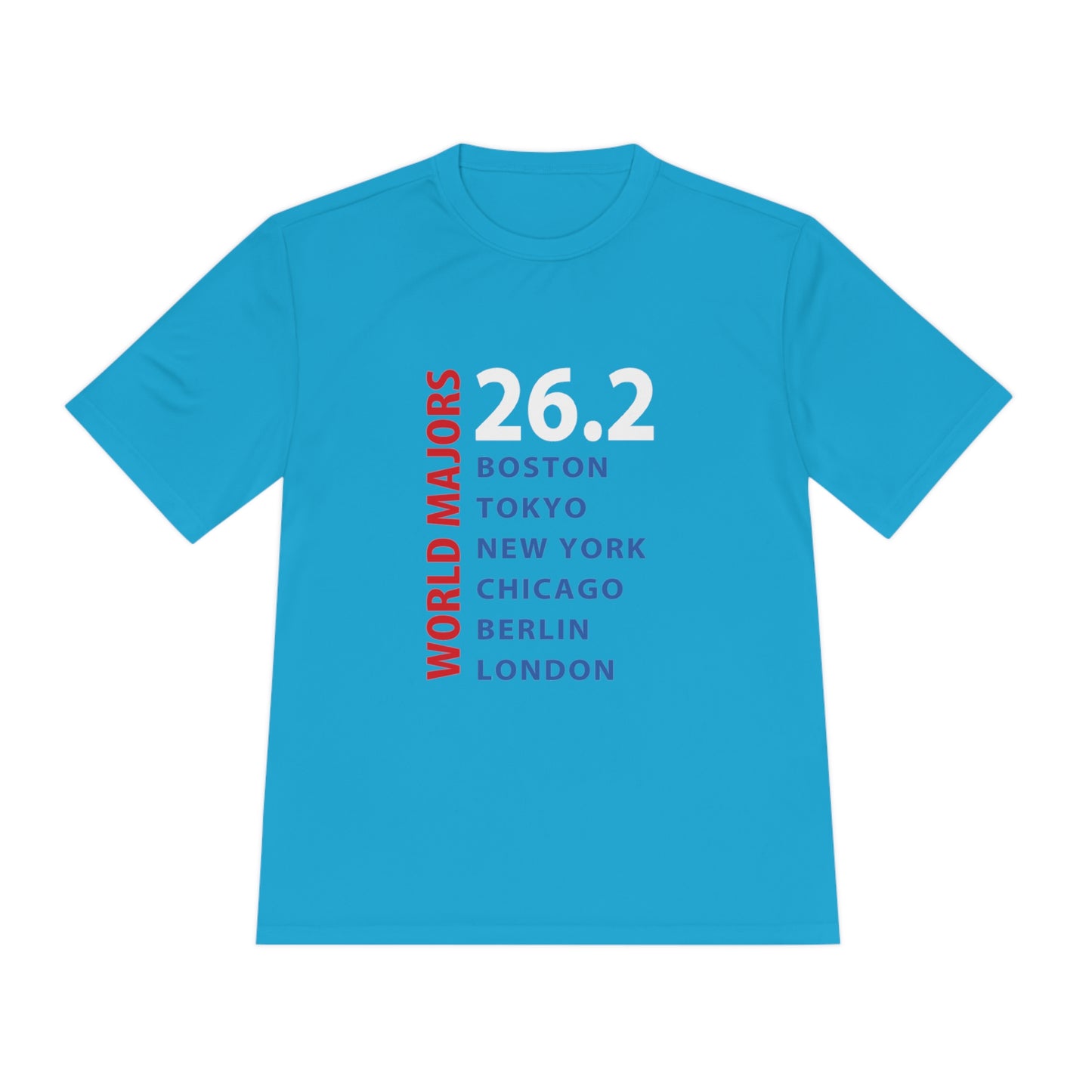 Marathon Majors List Unisex Moisture Wicking Tee