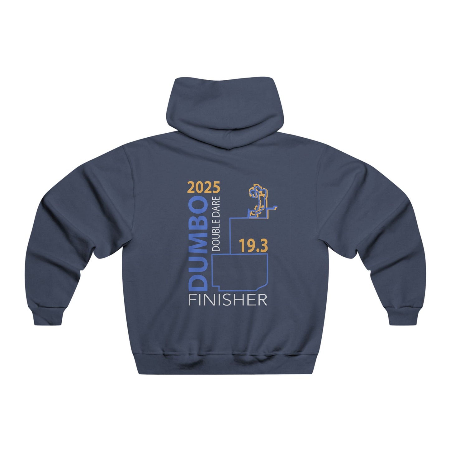 2025 Dumbo Finisher Hoodie, Comfortable Sweatshirt, Running Challenge Apparel, Perfect Gift for Runners, Unisex Hoodie