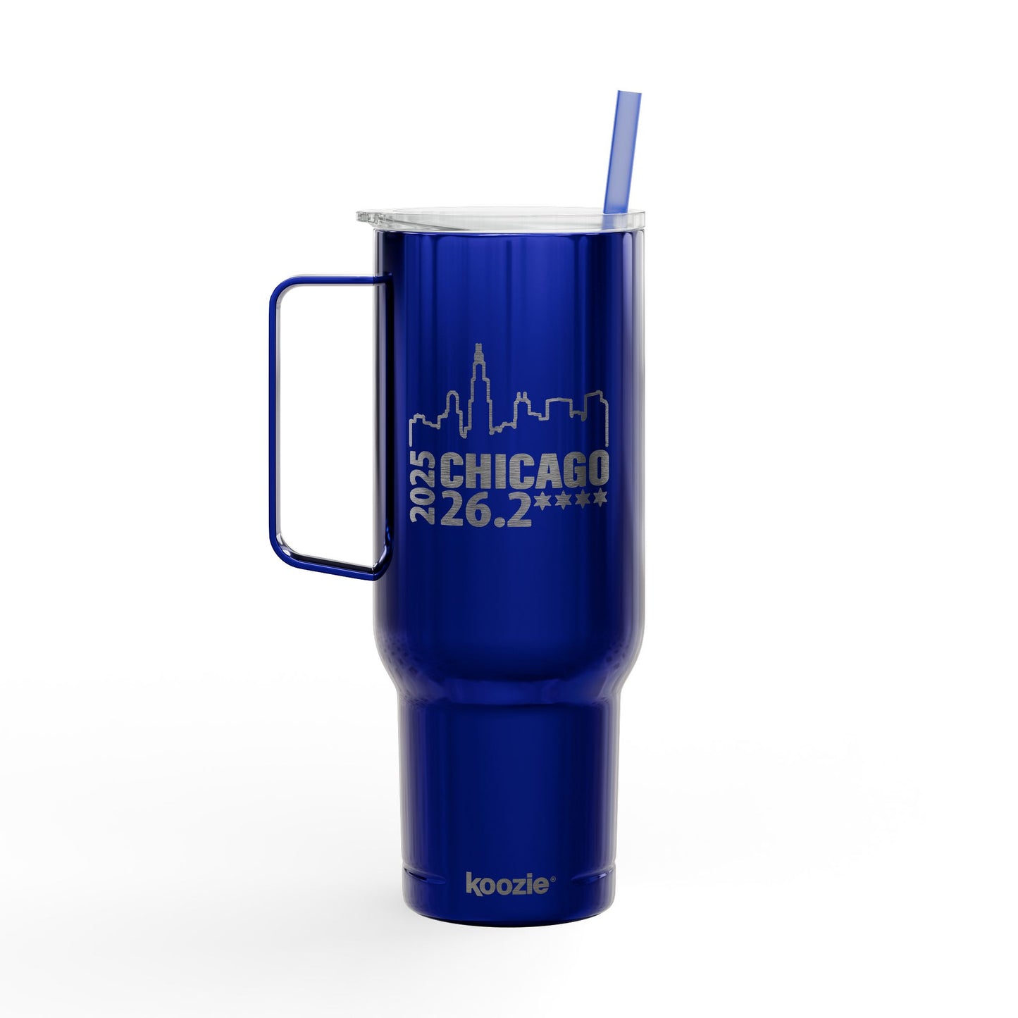 2025 Chicago 26.2 Engraved Insulated Tumbler, 40oz Travel Mug, Personalized Drink Container for Hot & Cold Beverages, Great for Gifts & Outdoors