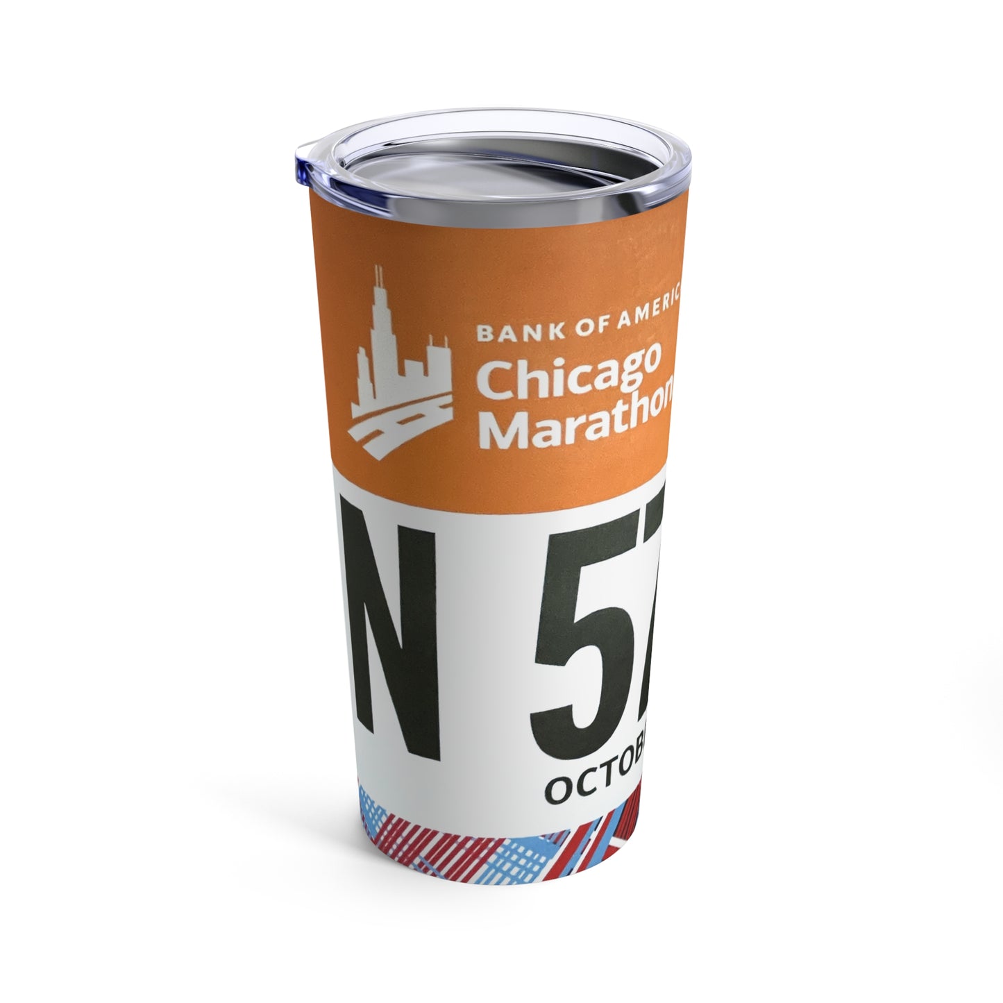 Custom Race Bib Tumbler 20oz