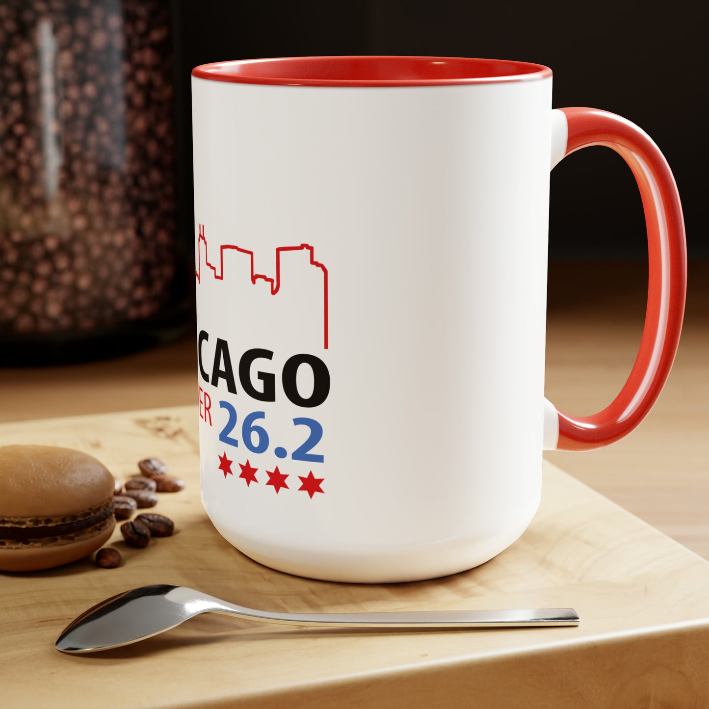 Chicago 26.2 2023 Finisher Two-Tone Coffee Mugs, 15oz