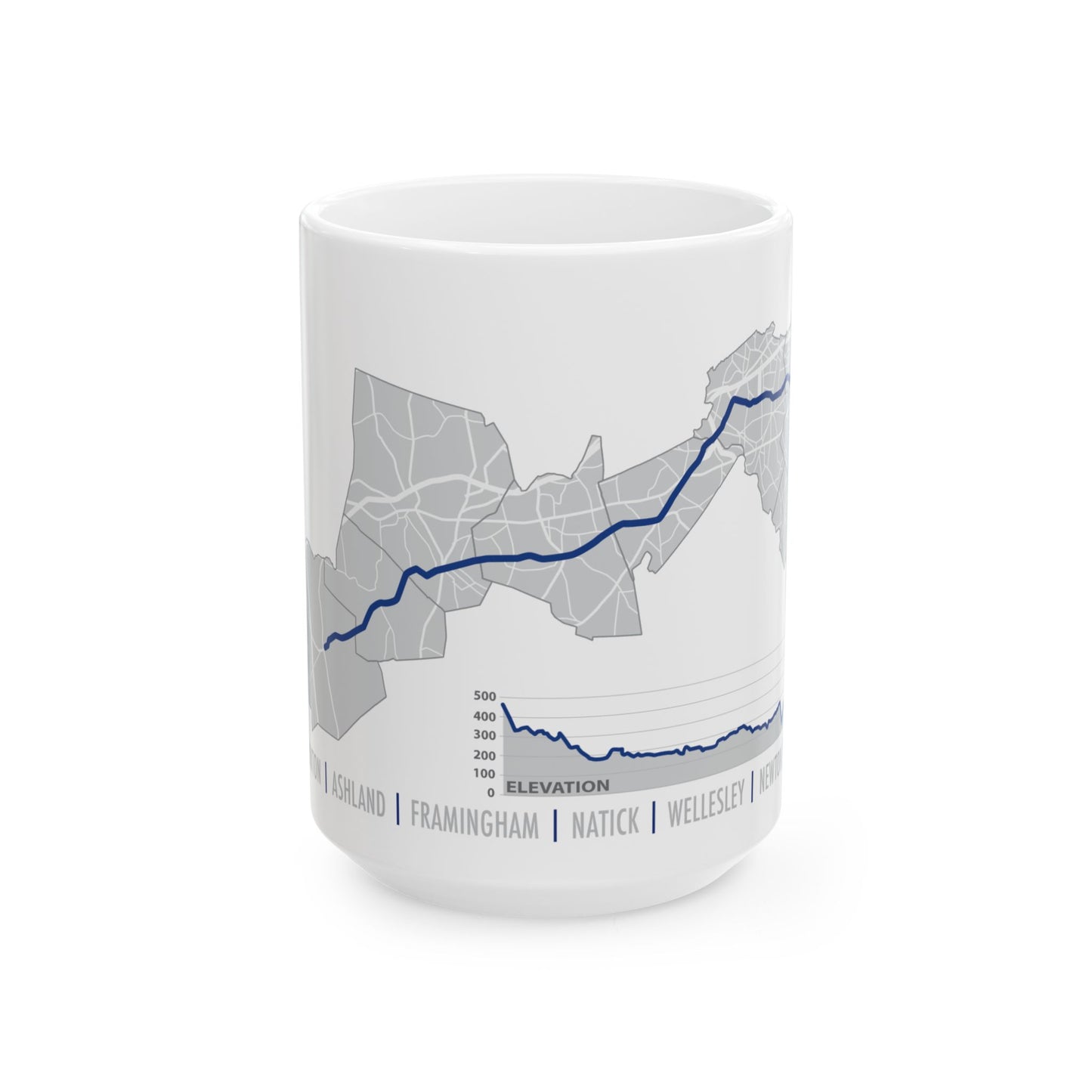 Boston 26.2 Mug, Customize with Date, Bib# and Time Ceramic Mug, 15oz - Perfect Gift for Runners, and Marathon Enthusiasts