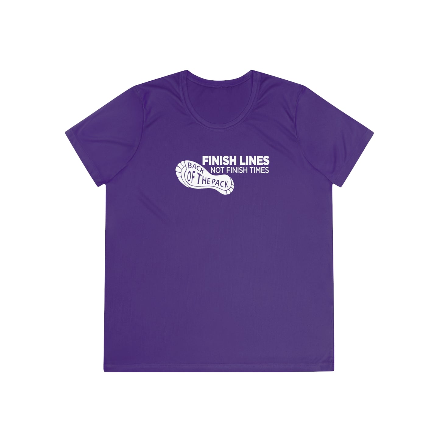 Back of the pack slogan Ladies Competitor Tee