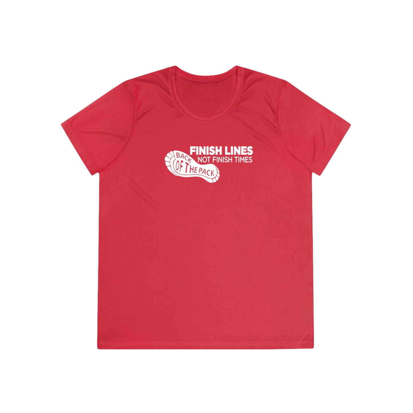 Back of the pack slogan Ladies Competitor Tee