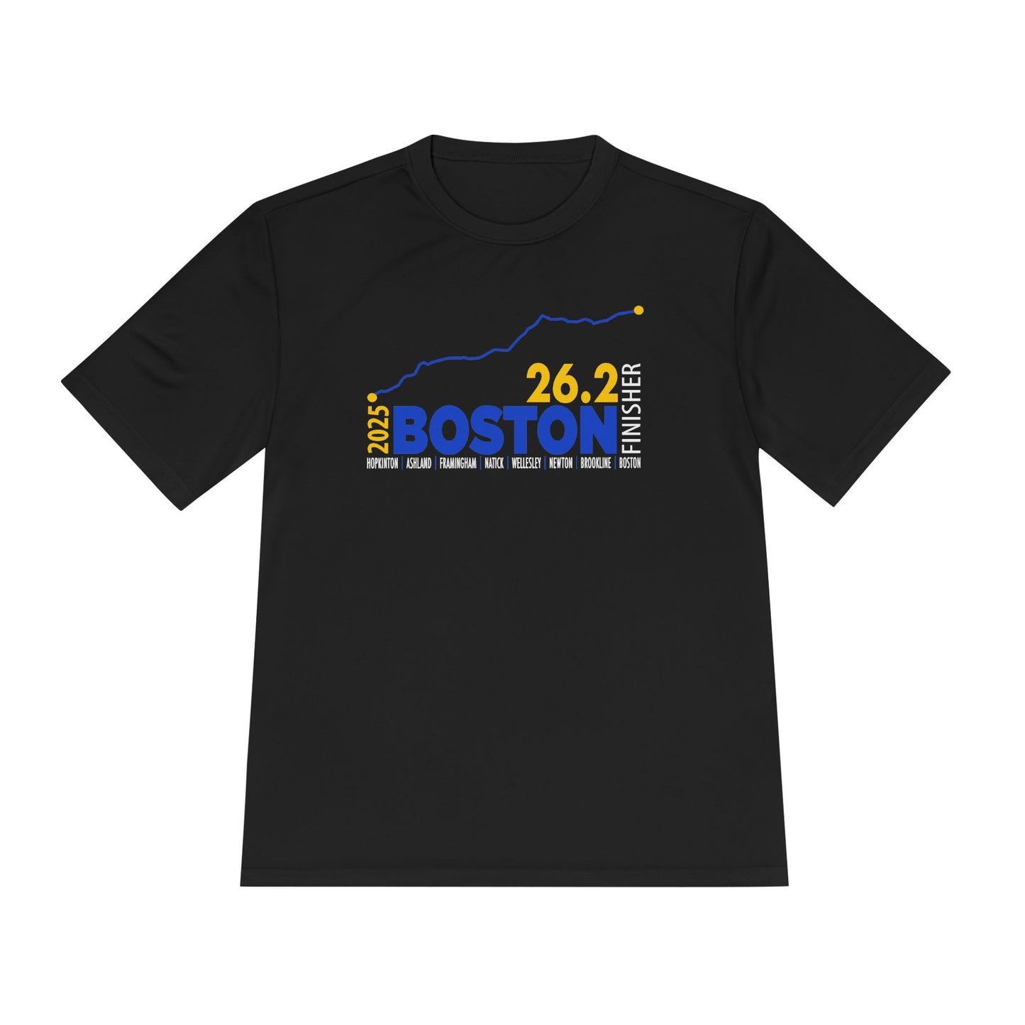 2025 Boston 26.2 Finisher Tee, Unisex Running Shirt, Moisture Wicking Sports Apparel, Fitness Gear, Gift for Runners