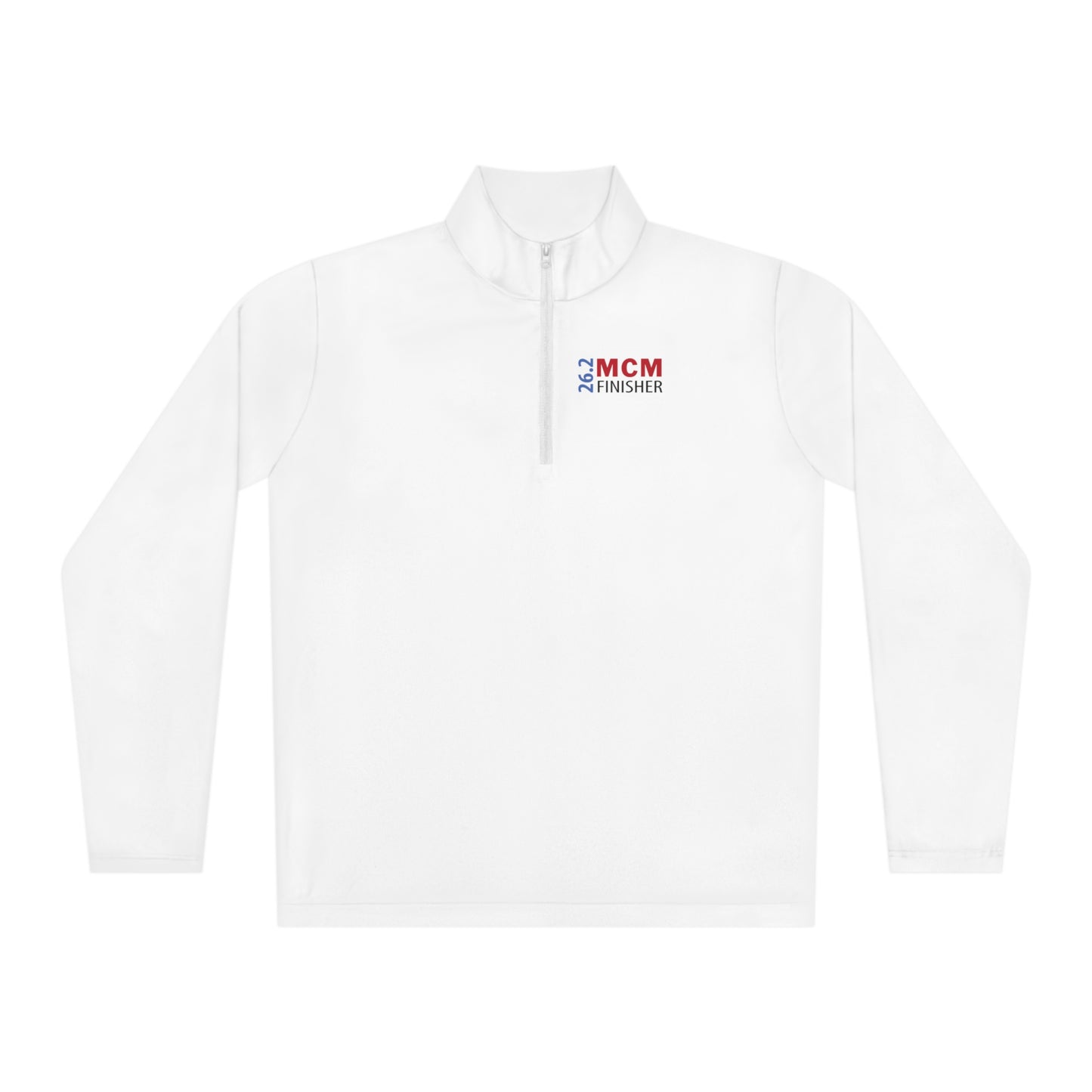 2024 MCM Finisher Unisex Quarter-Zip Pullover-Runs Large Check Size chart