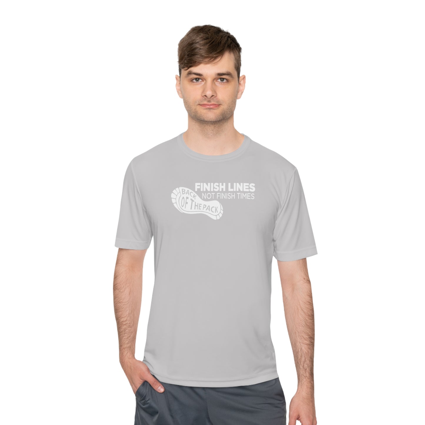 Back of the pack slogan Unisex Moisture Wicking Tee