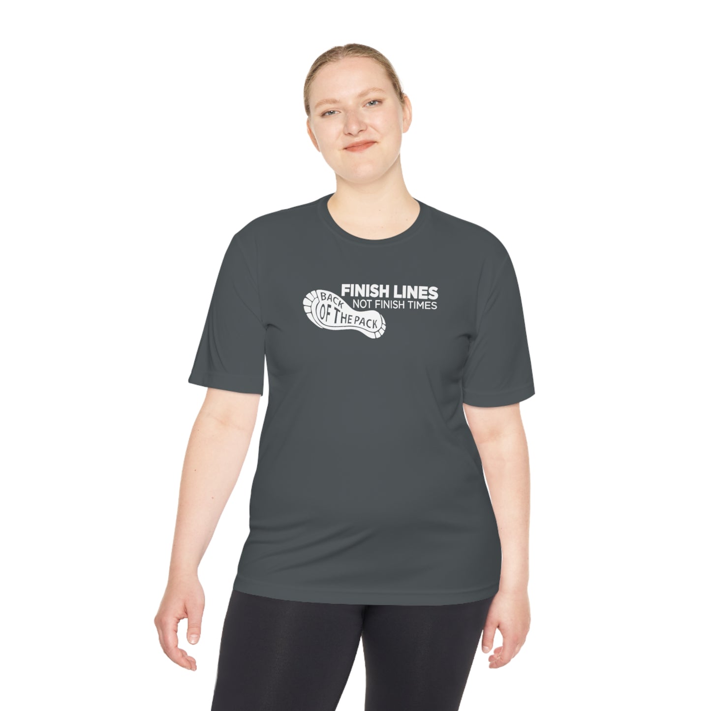 Back of the pack slogan Unisex Moisture Wicking Tee