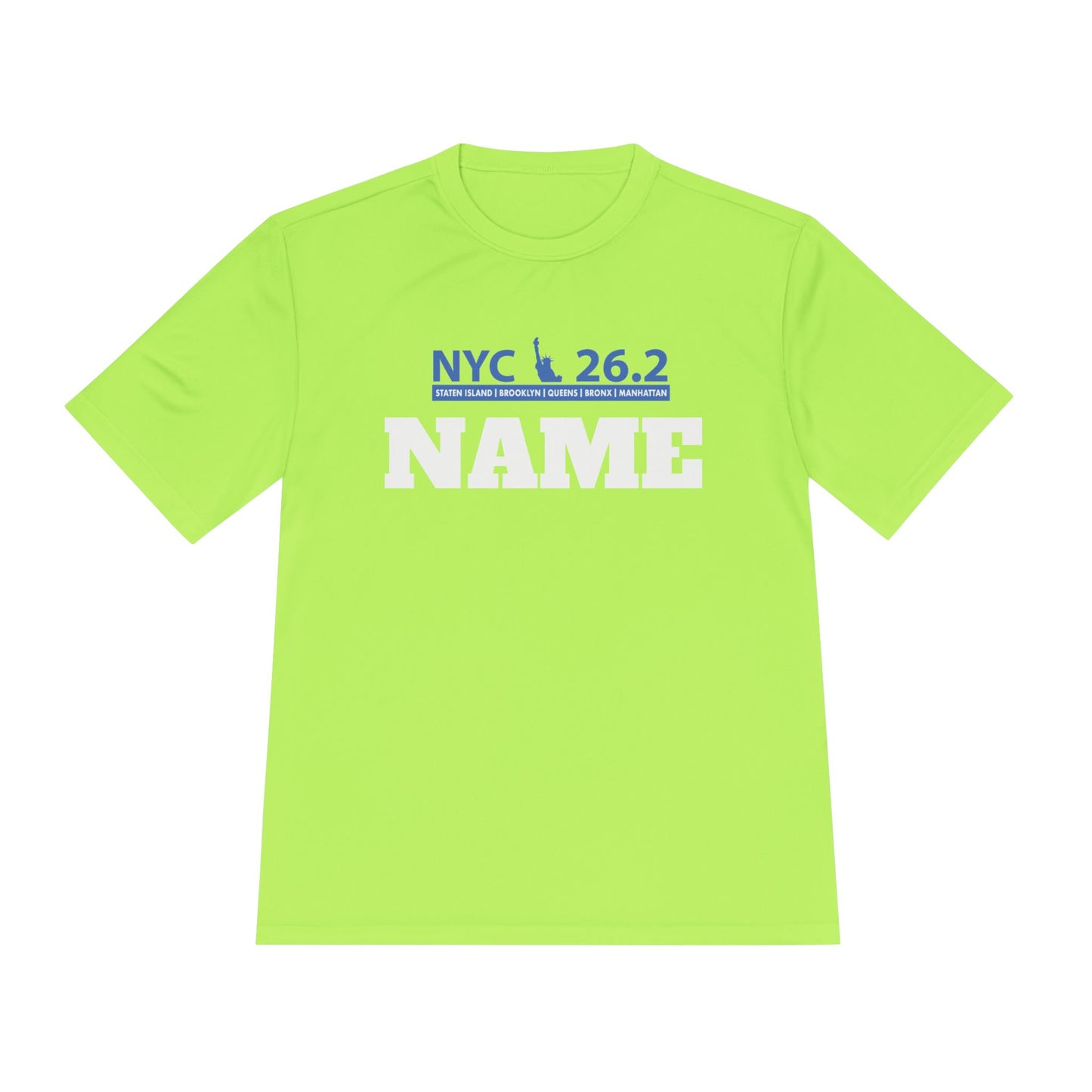 Customizable Marathon Moisture Wicking Tee, NYC, Running Shirt, Gift for Runners, Sports Apparel, Marathon Shirt, Fitness Gift