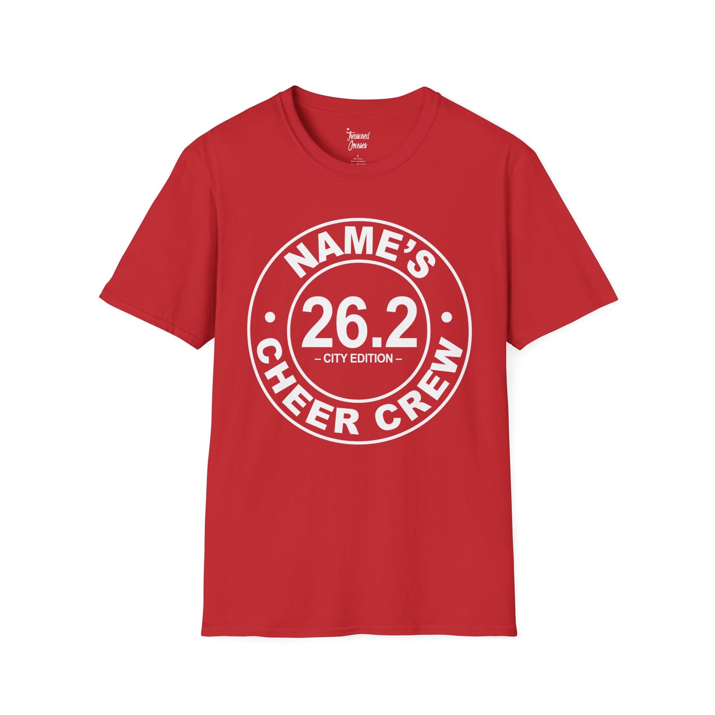 Personalized Cheer Crew T-Shirt, Custom Running Shirt, Marathon Support Tee, Gift for Runners, 26.2 City Edition Tee