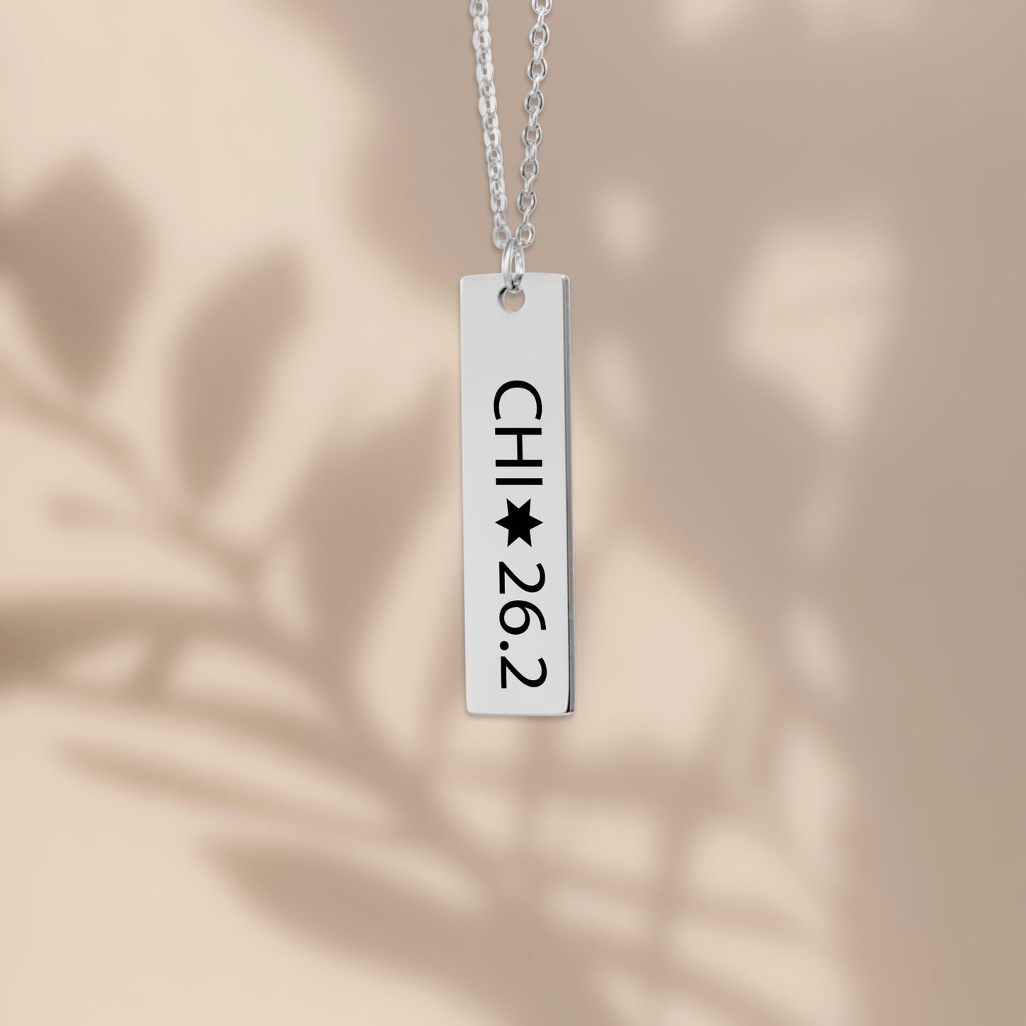 Chicago 26.2 Vertical Bar Necklace