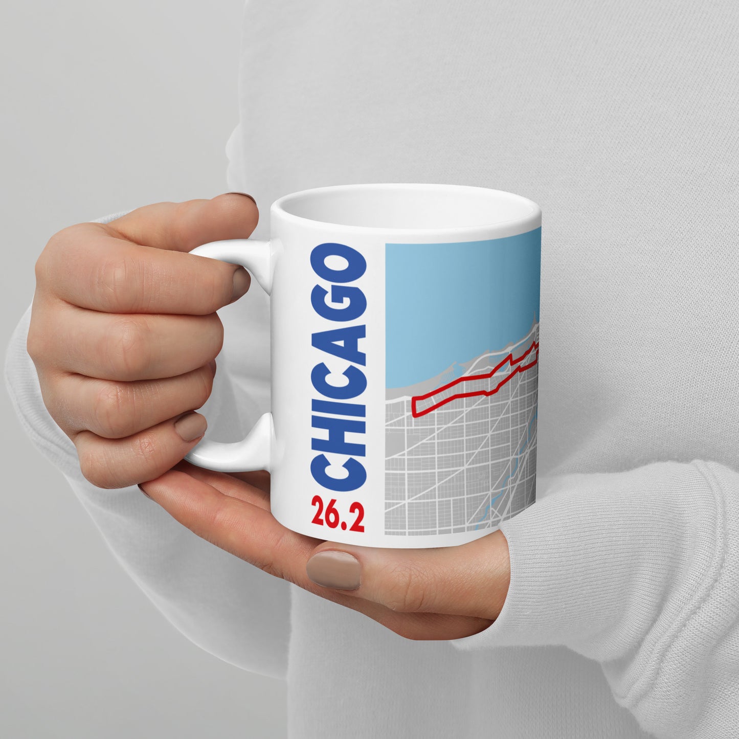 Chicago route map mug