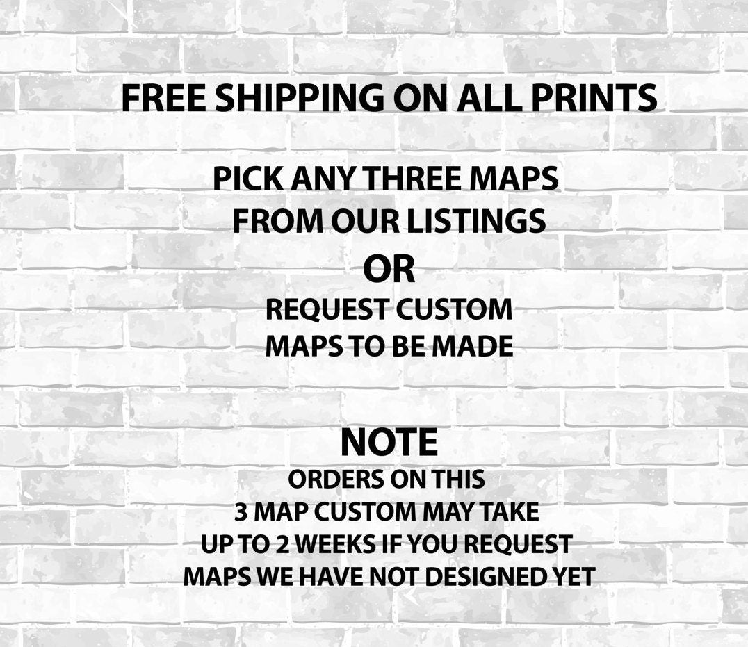 Three Marathon Custom- Digital File & Print options available, Custom Map, Race Map, Your results, Twenty-six point two, GPS Map