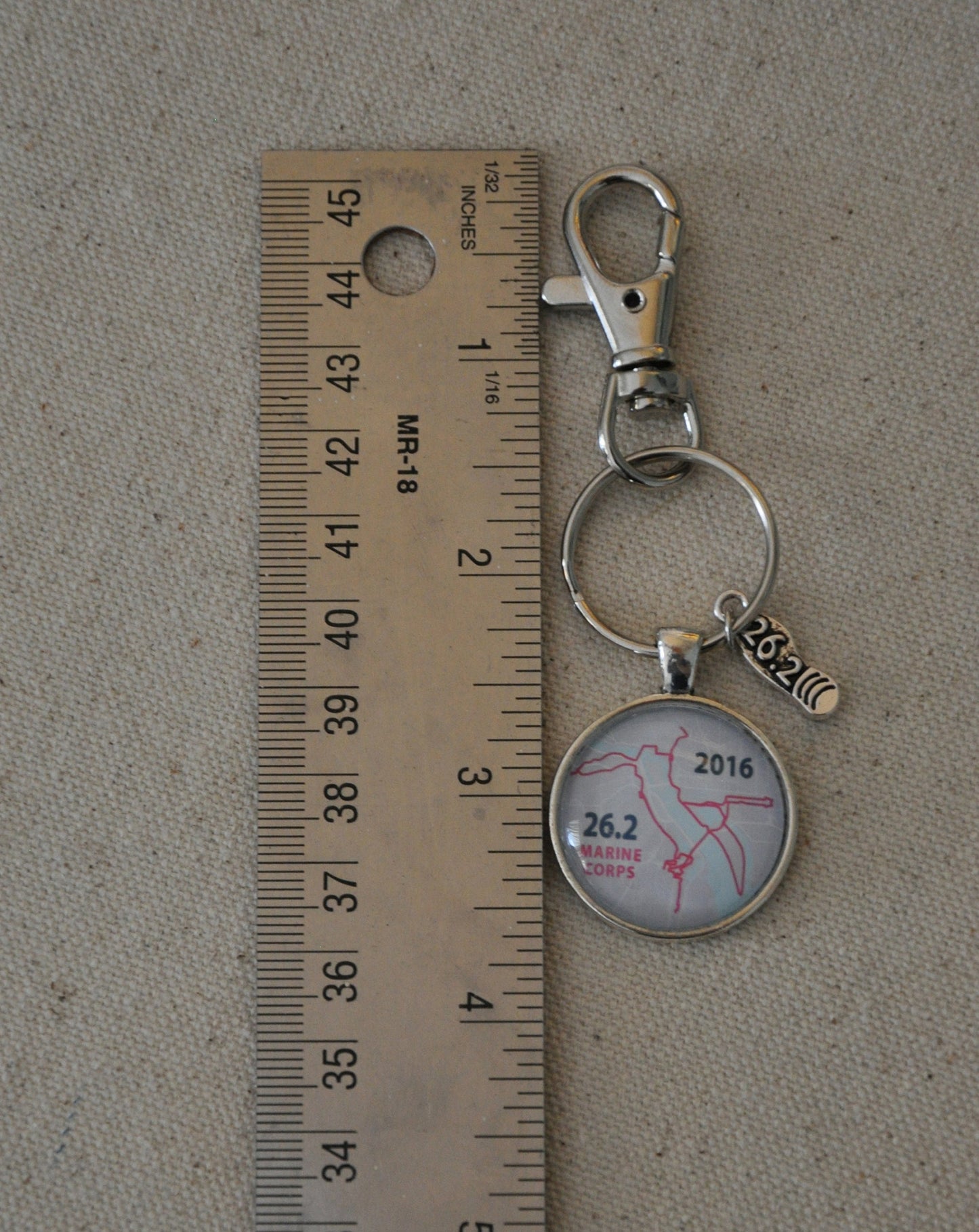Custom Race Map Keychain, Marathon Keychain, 26.2, Half Marathon, Dopey, Boston, NYC, 13.1
