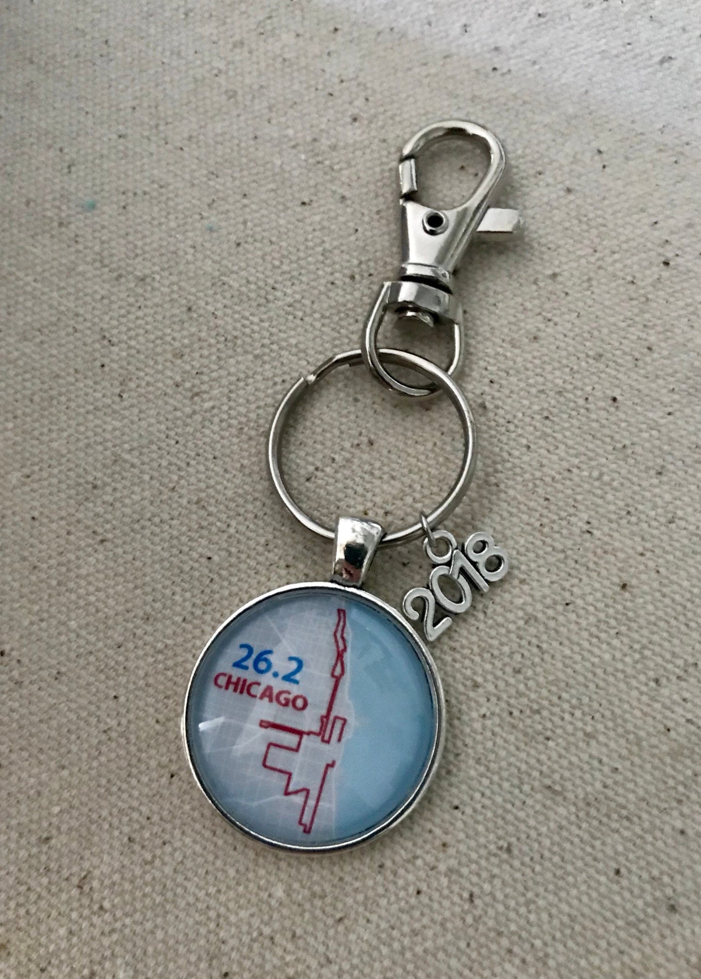 Custom Race Map Keychain, Marathon Keychain, 26.2, Half Marathon, Dopey, Boston, NYC, 13.1
