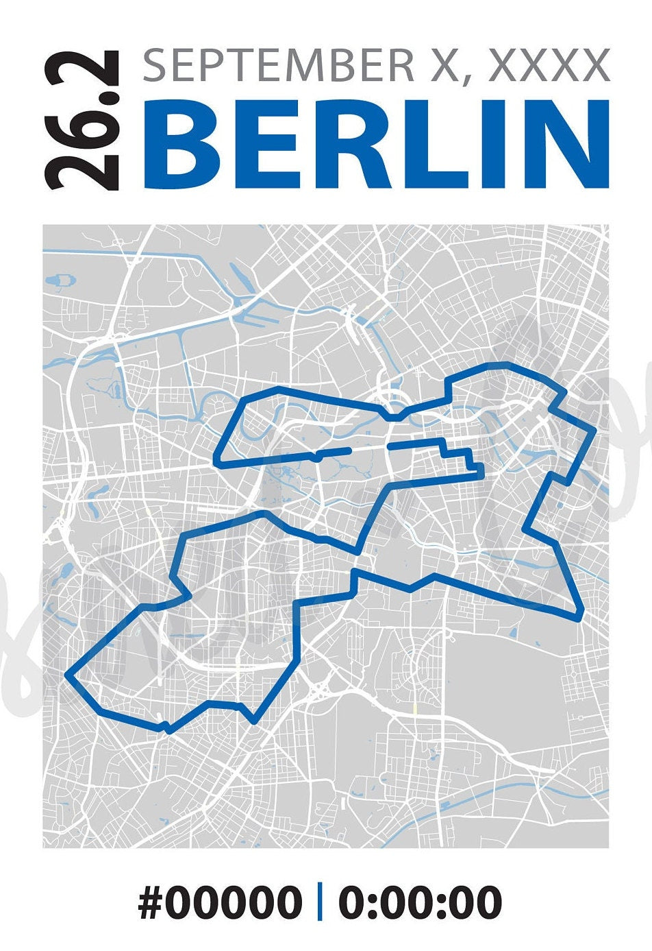 Berlin 26.2 New Design- Digital File & Print options available