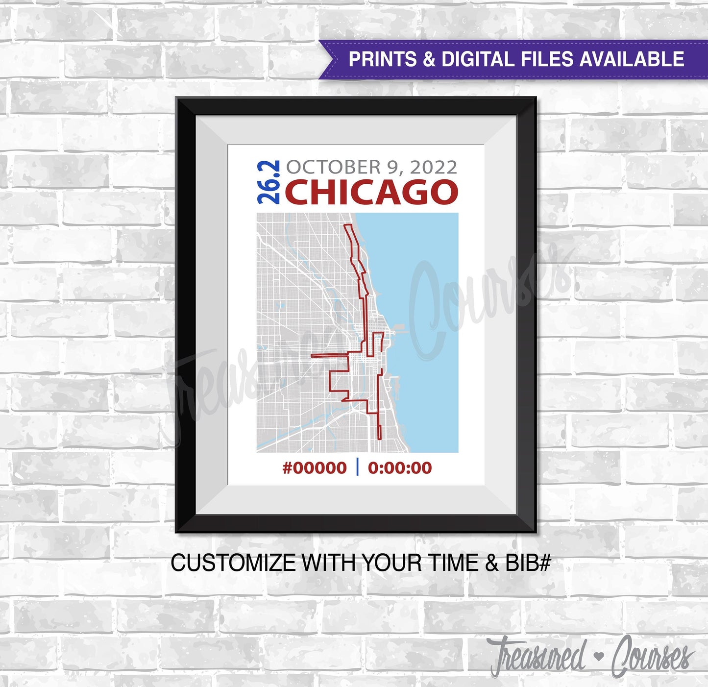 Chicago 26.2 New Design- 2022 route and past route available
