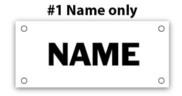 Custom Name skinny race bib **please read item details for rush processing options and how to upgrade shipping if needed faster**
