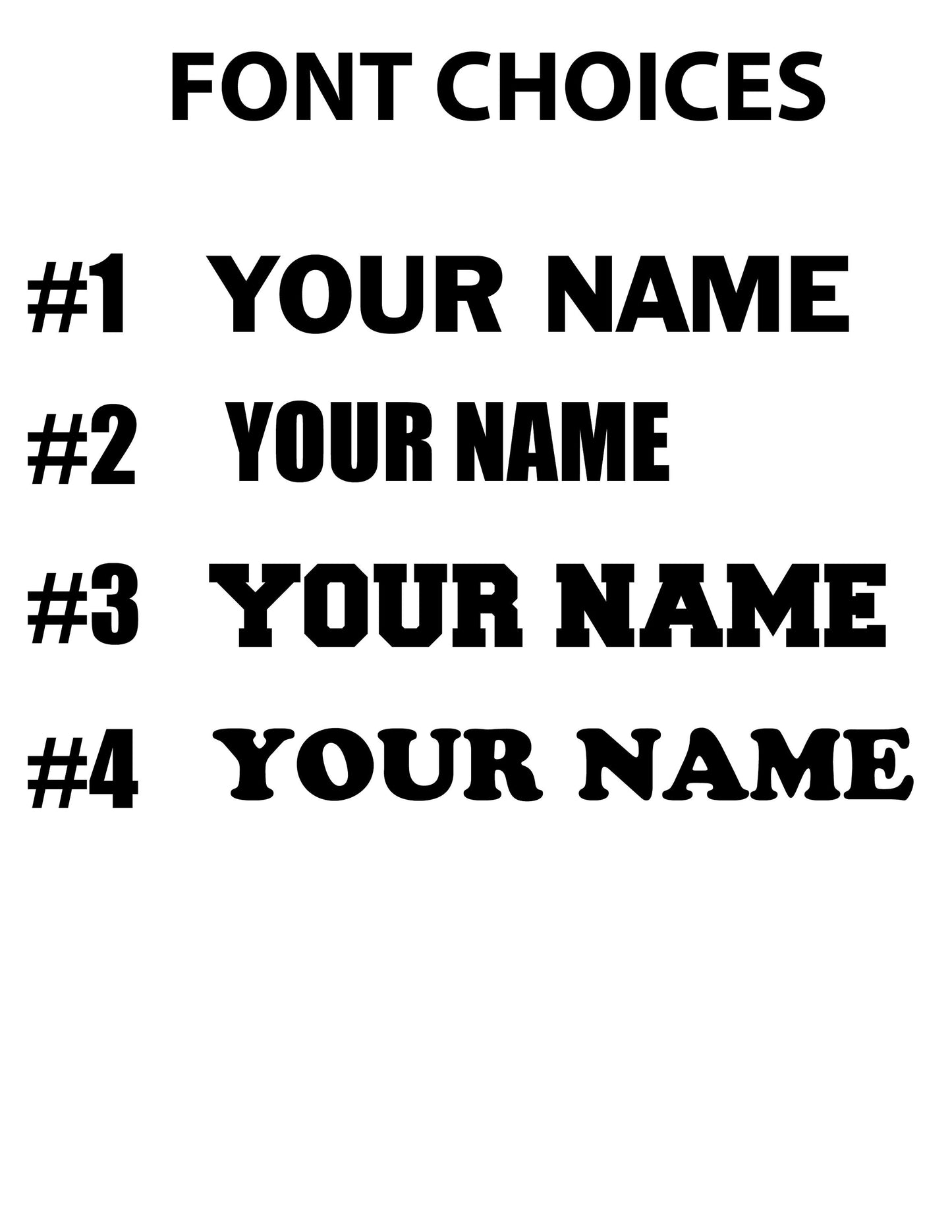 Custom Name Iron-on heat transfer, to be used on running shirts