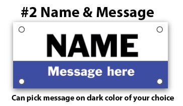 Custom Name skinny race bib **please read item details for rush processing options and how to upgrade shipping if needed faster**
